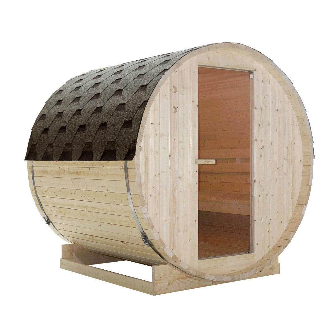 Sauna de barril al aire libre TROMSÖ L para 4 personas