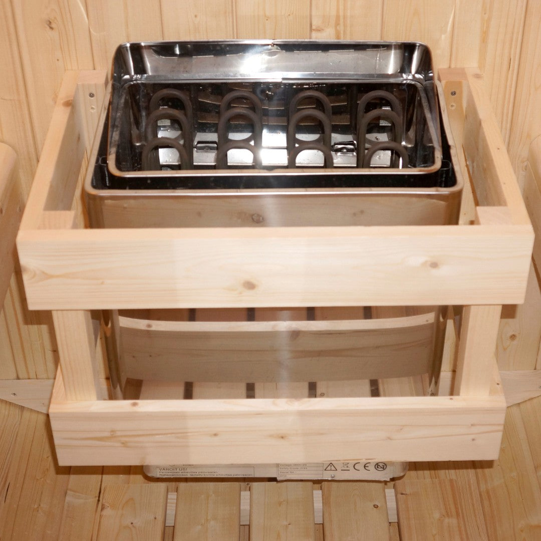 Sauna de barril al aire libre TROMSÖ L para 4 personas