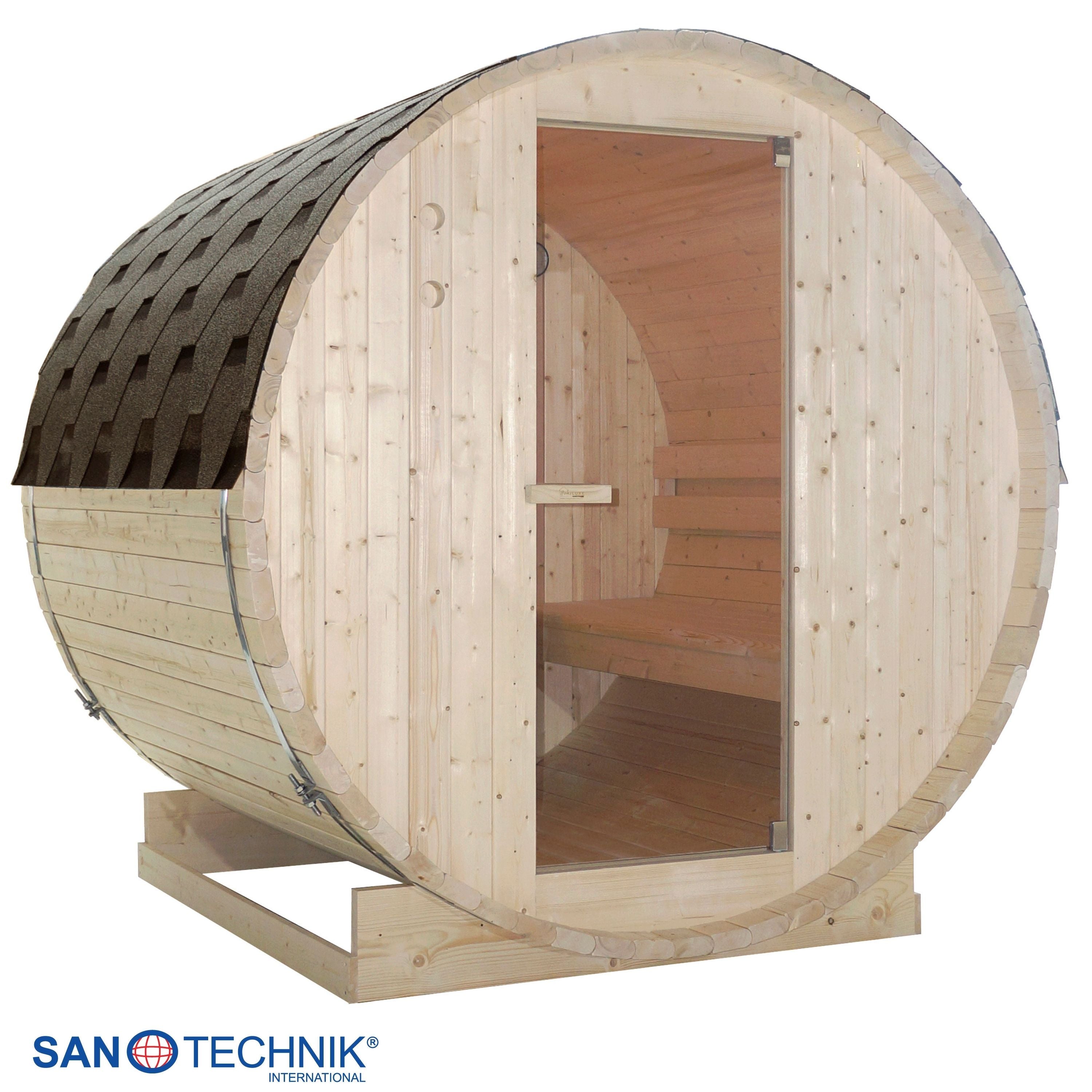 Outdoor barrel sauna TROMSÖ L for 4 people