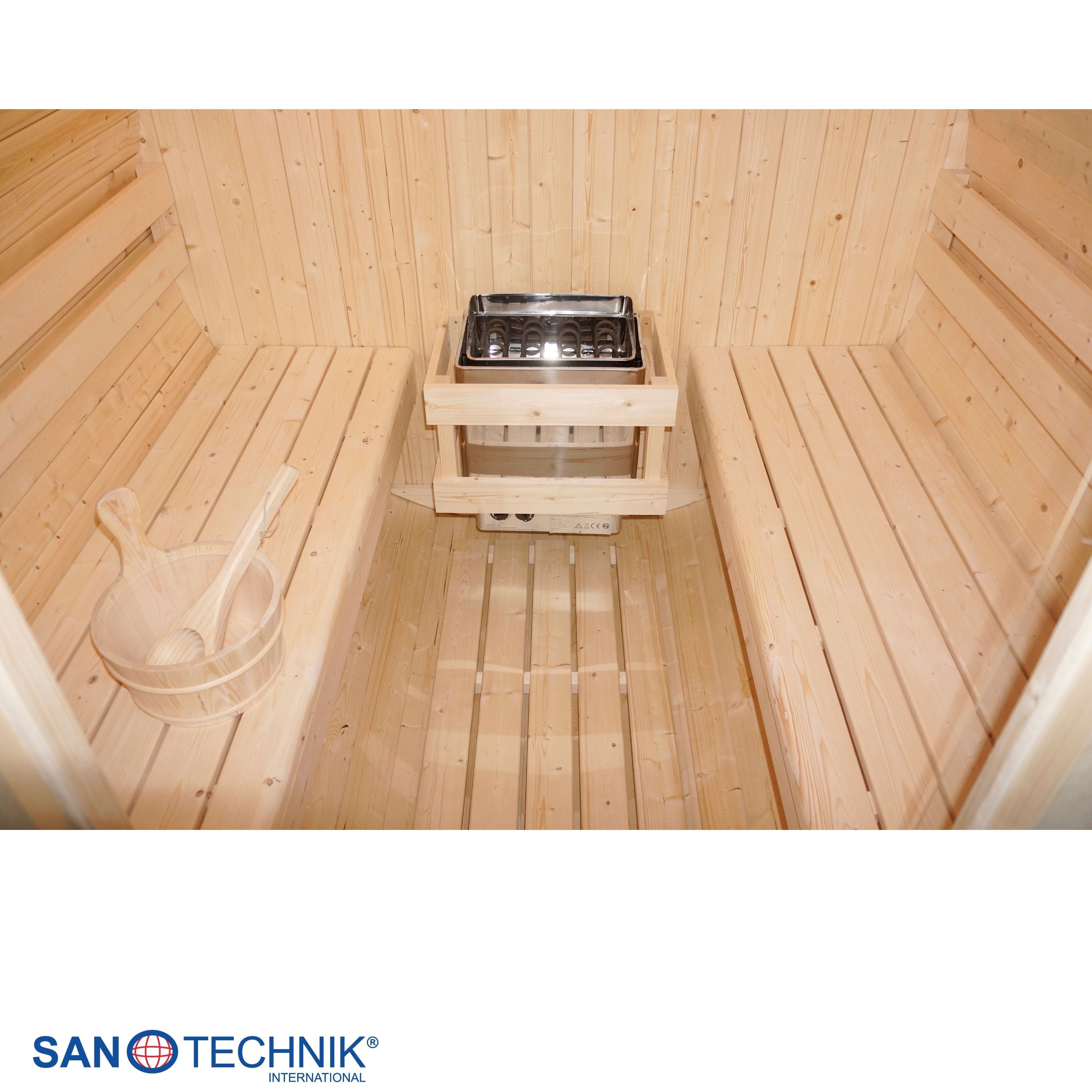 Outdoor barrel sauna TROMSÖ L for 4 people