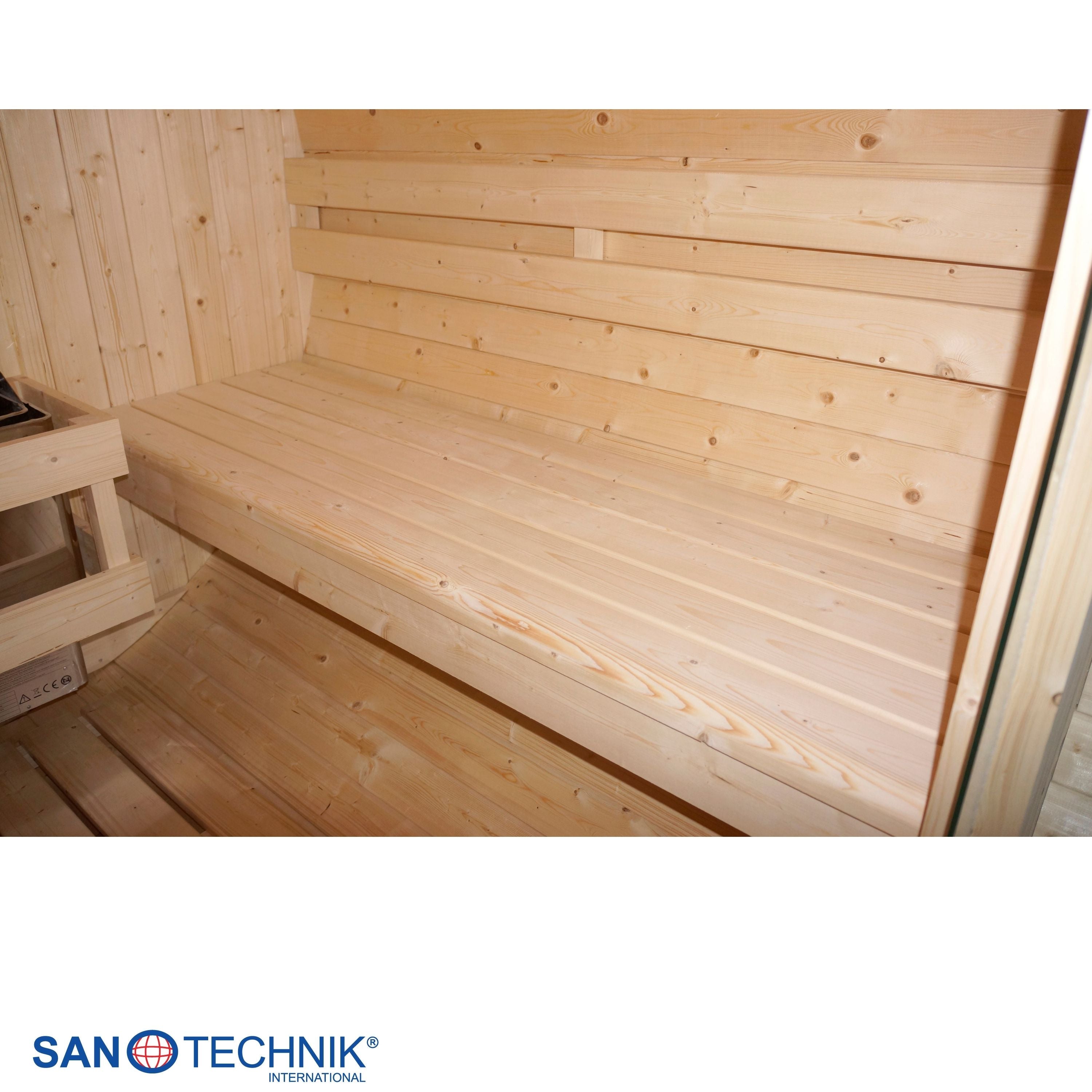 Outdoor barrel sauna TROMSÖ L for 4 people