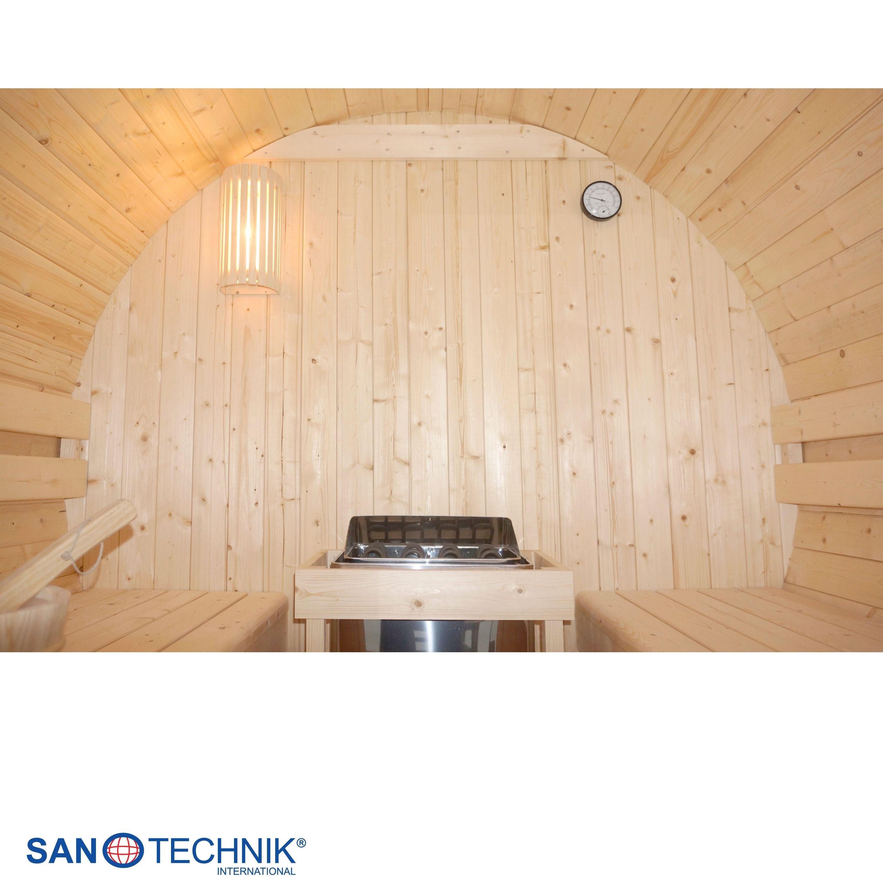 Outdoor barrel sauna TROMSÖ L for 4 people