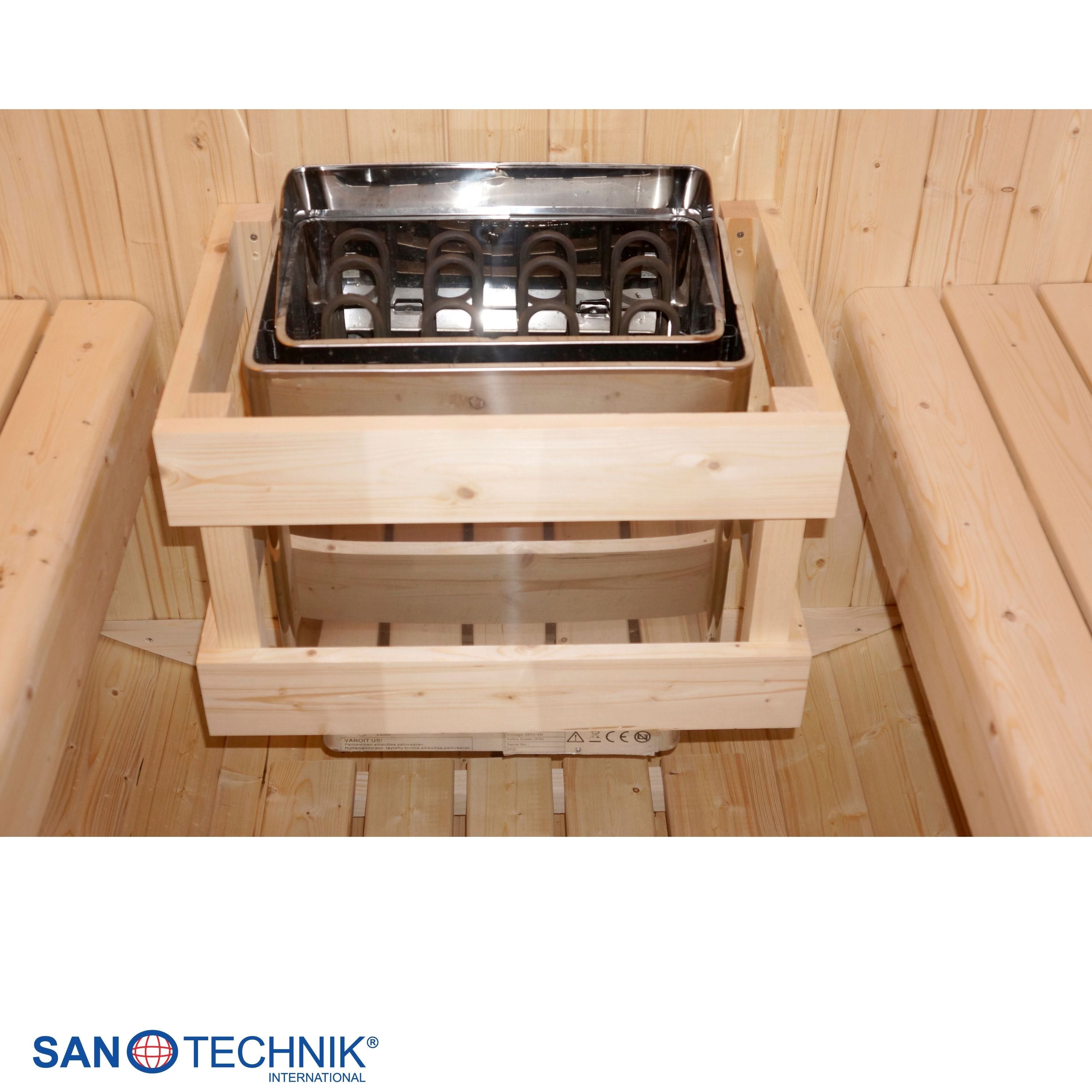 Outdoor barrel sauna TROMSÖ L for 4 people