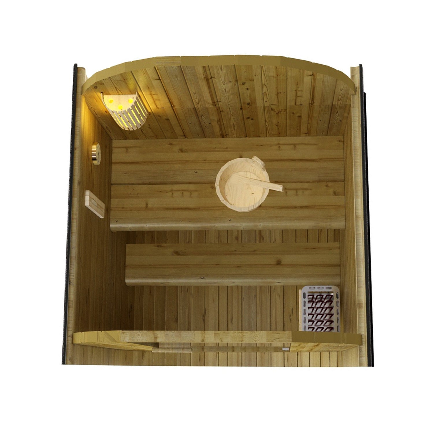 Outdoor Fasssauna LINDHOLM für 1-2 Personen