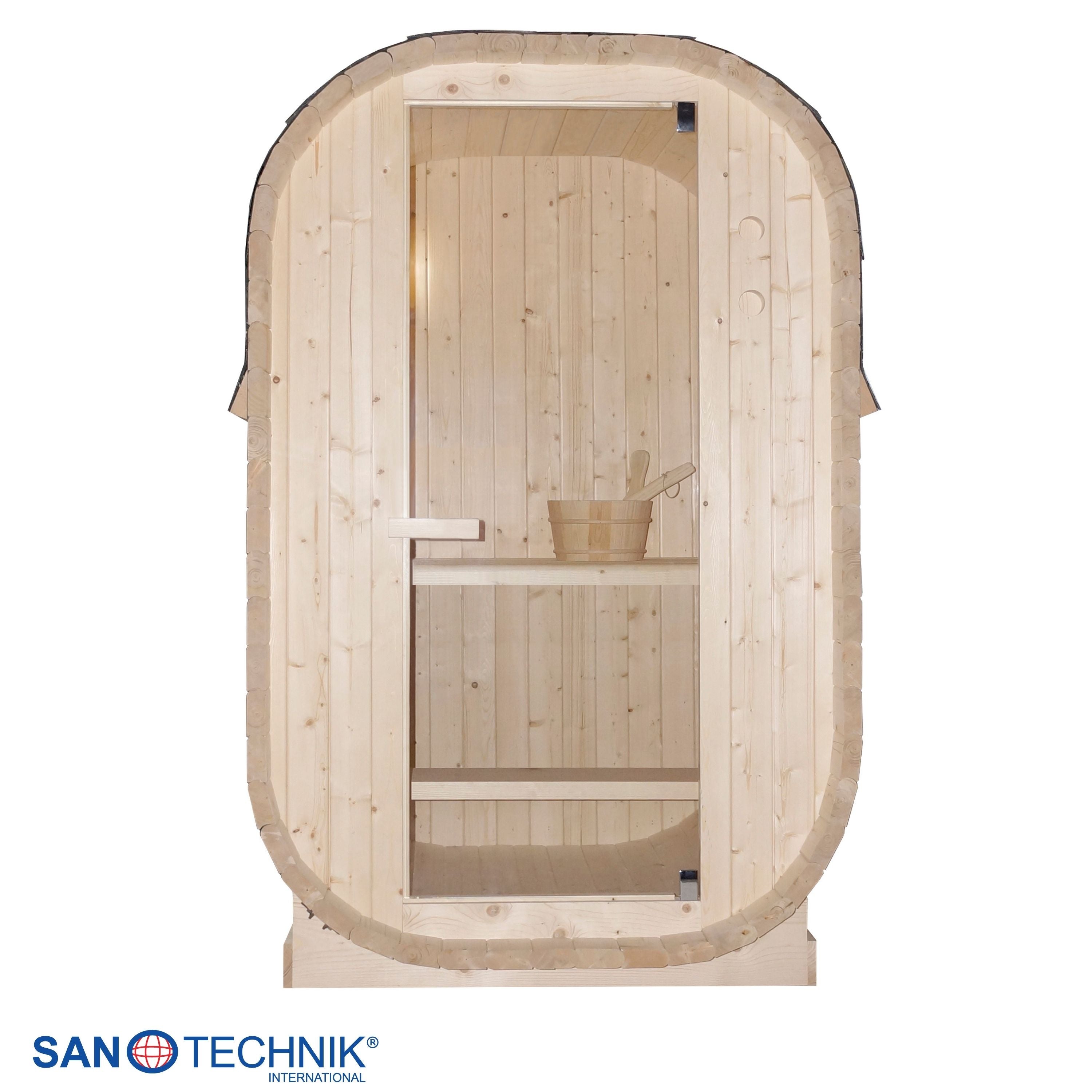 Outdoor barrel sauna LINDHOLM for 1-2 people