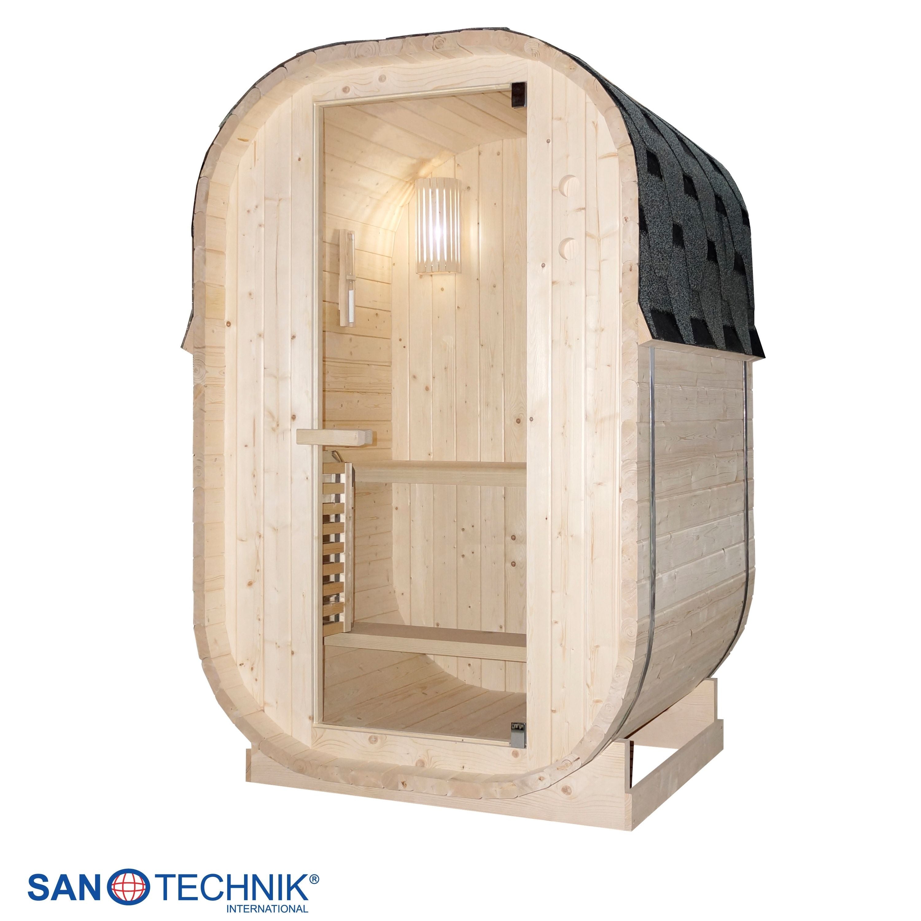 Outdoor barrel sauna LINDHOLM for 1-2 people