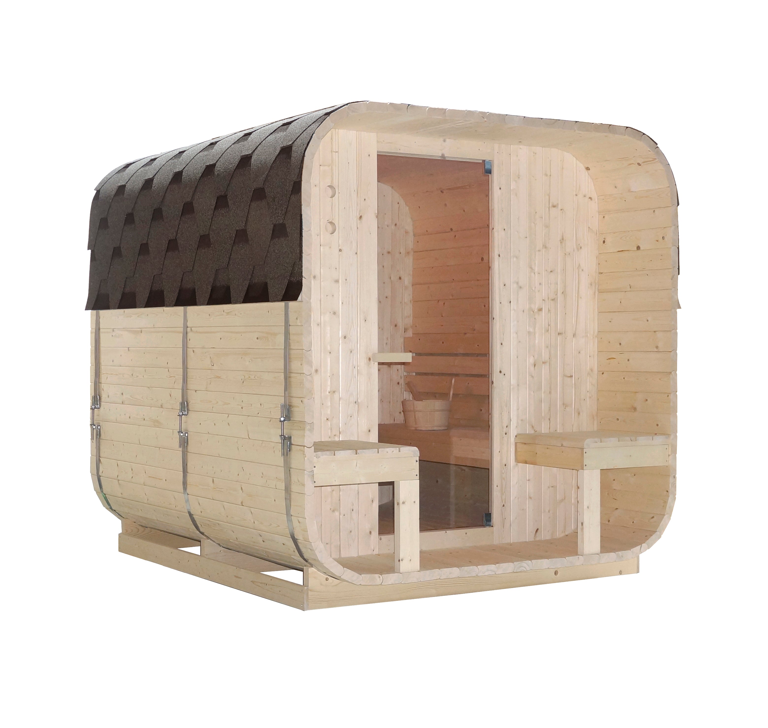 GÖTEBORG Outdoor Sauna for 4 people 188.2x220x194 cm (Kit)