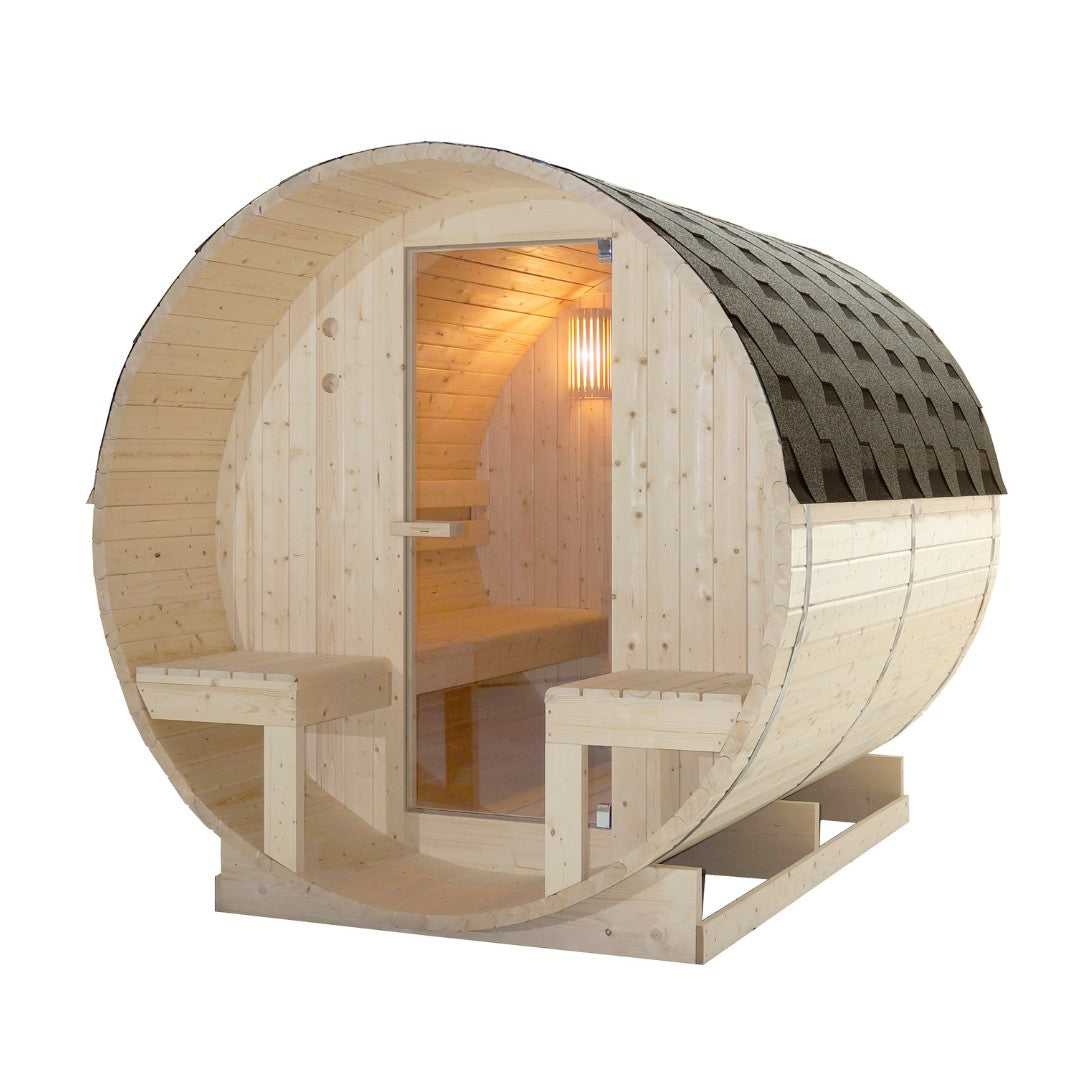 Outdoor Fasssauna BERGEN für 4 - 6 Personen