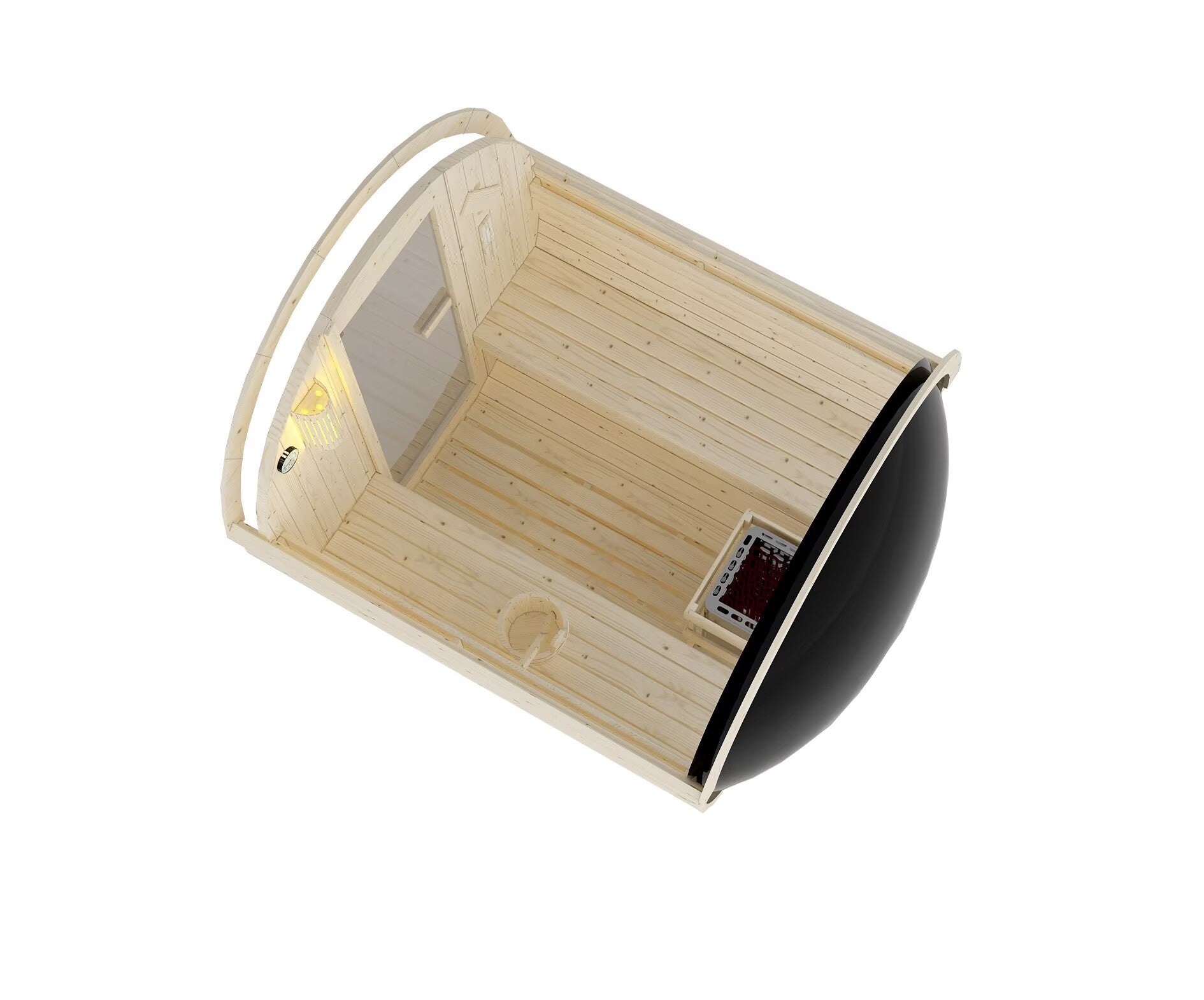 NYBORG M Außen Sauna für 4 P. 194,2x244,9x194,9 cm (Bausatz)