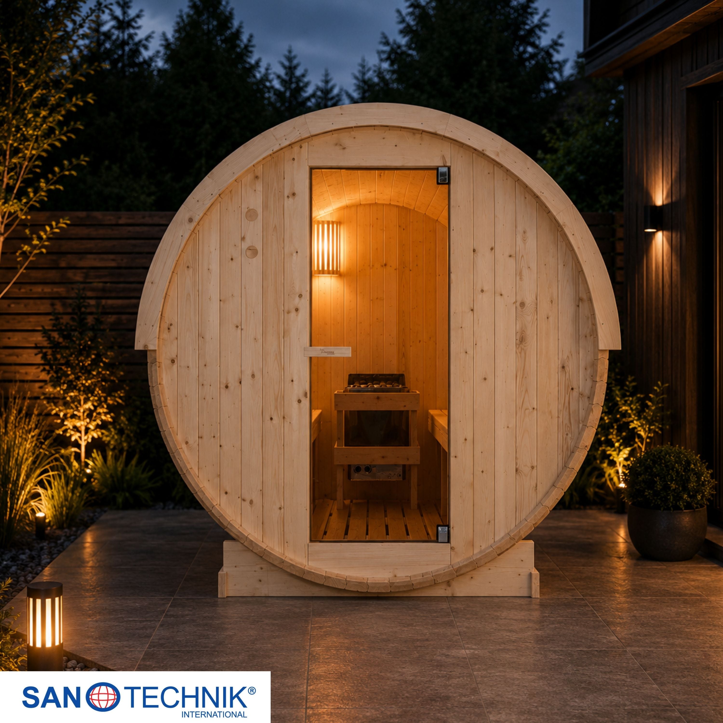 Outdoor Sauna NYBORG M für 4 Personen