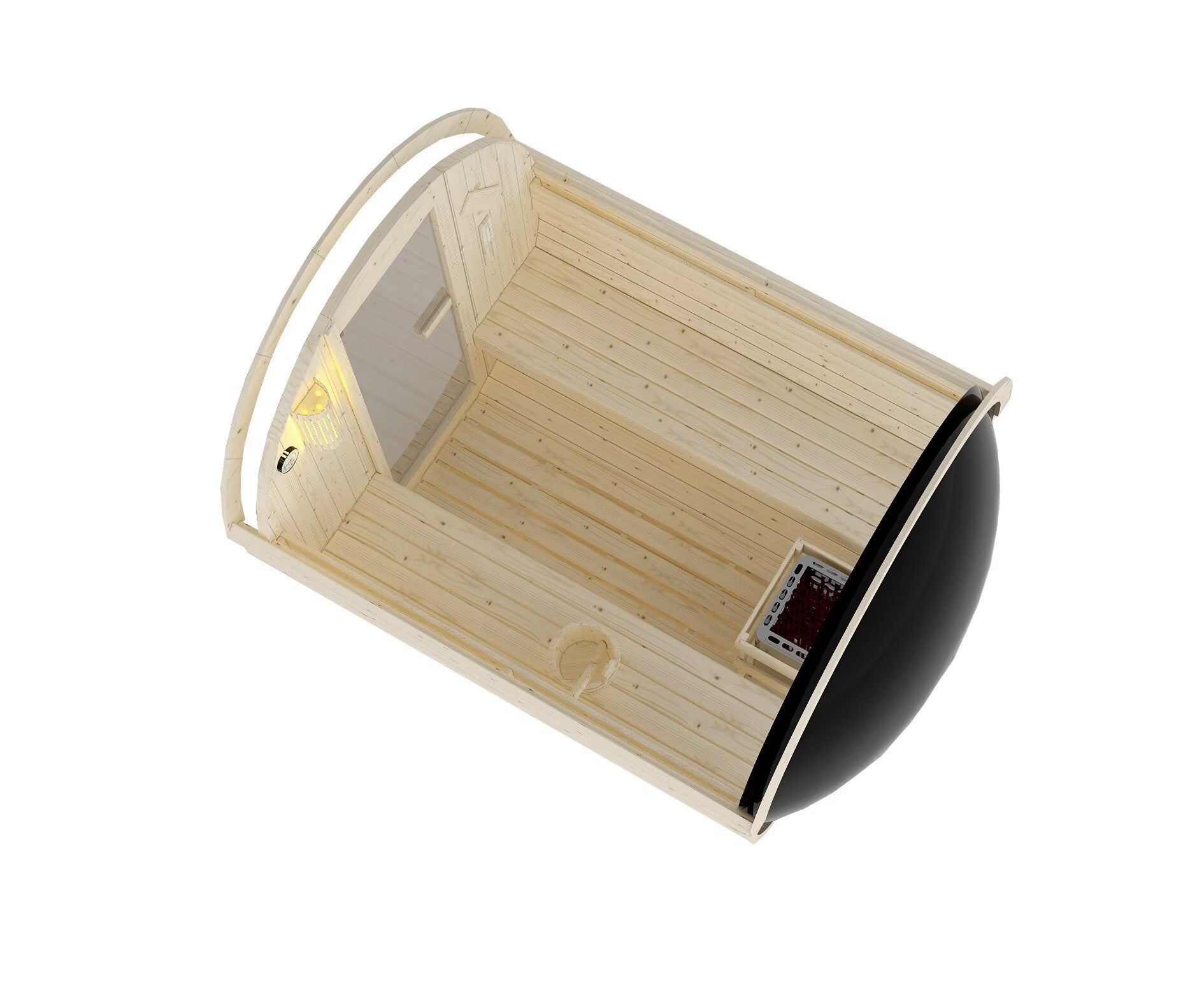 NYBORG L Außen Sauna für 6 P. 194,2x224,9x194,9 cm (Bausatz)