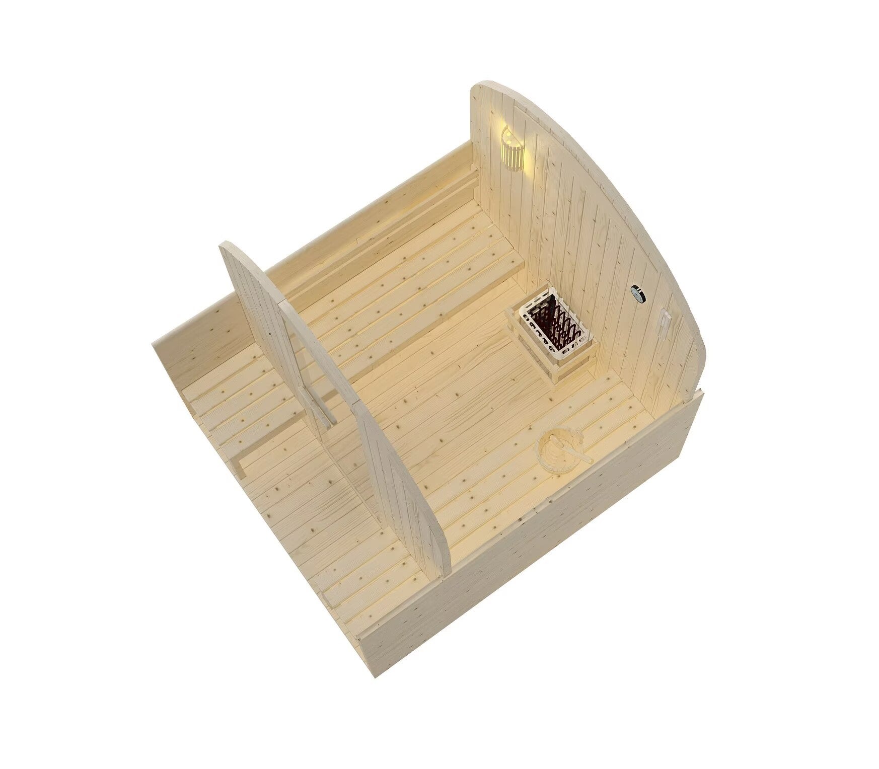 ISLAND XL Outdoor Sauna for 4 people, 189x220x200 cm (kit)