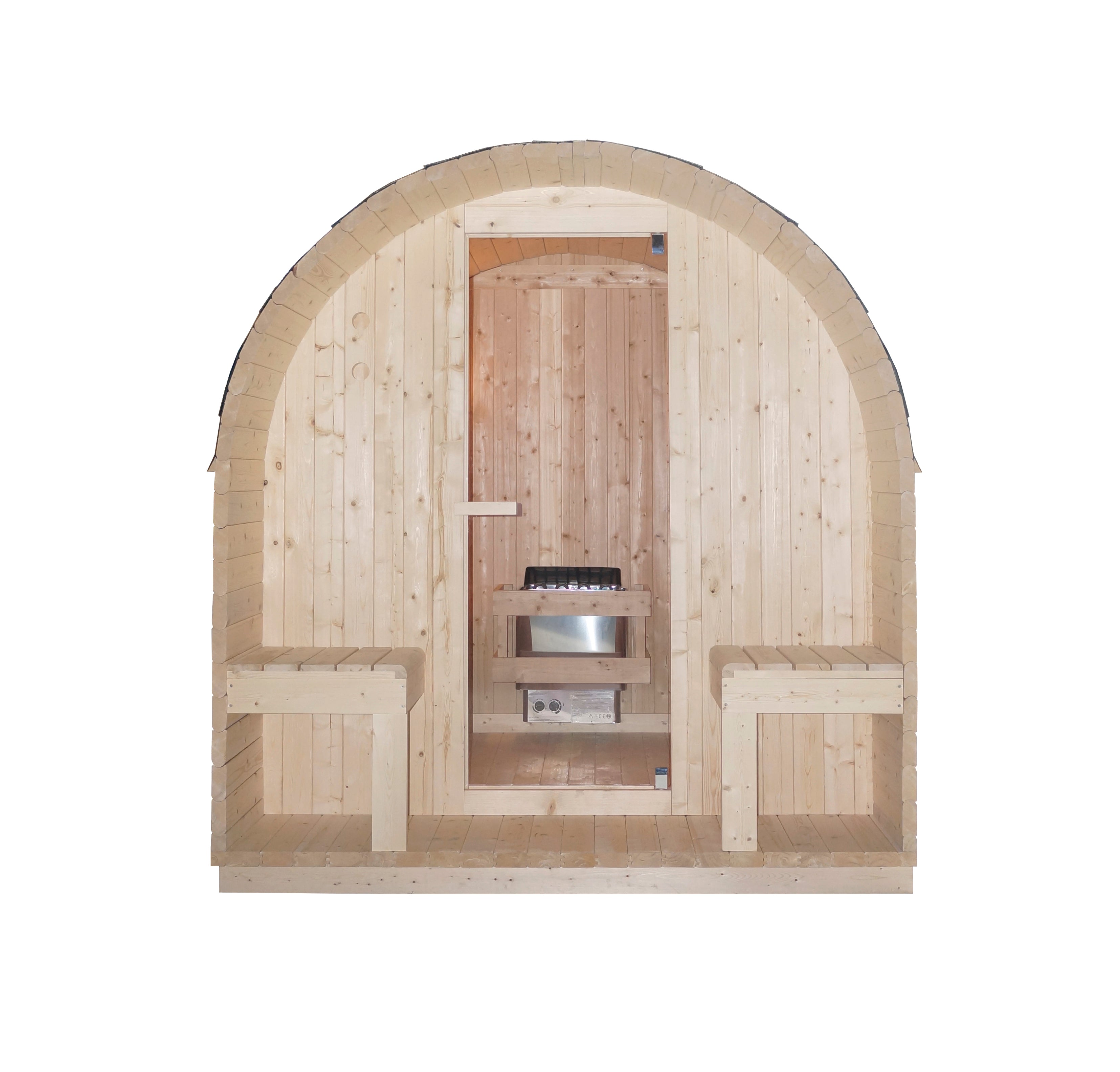 ISLAND XL Outdoor Sauna for 4 people, 189x220x200 cm (kit)