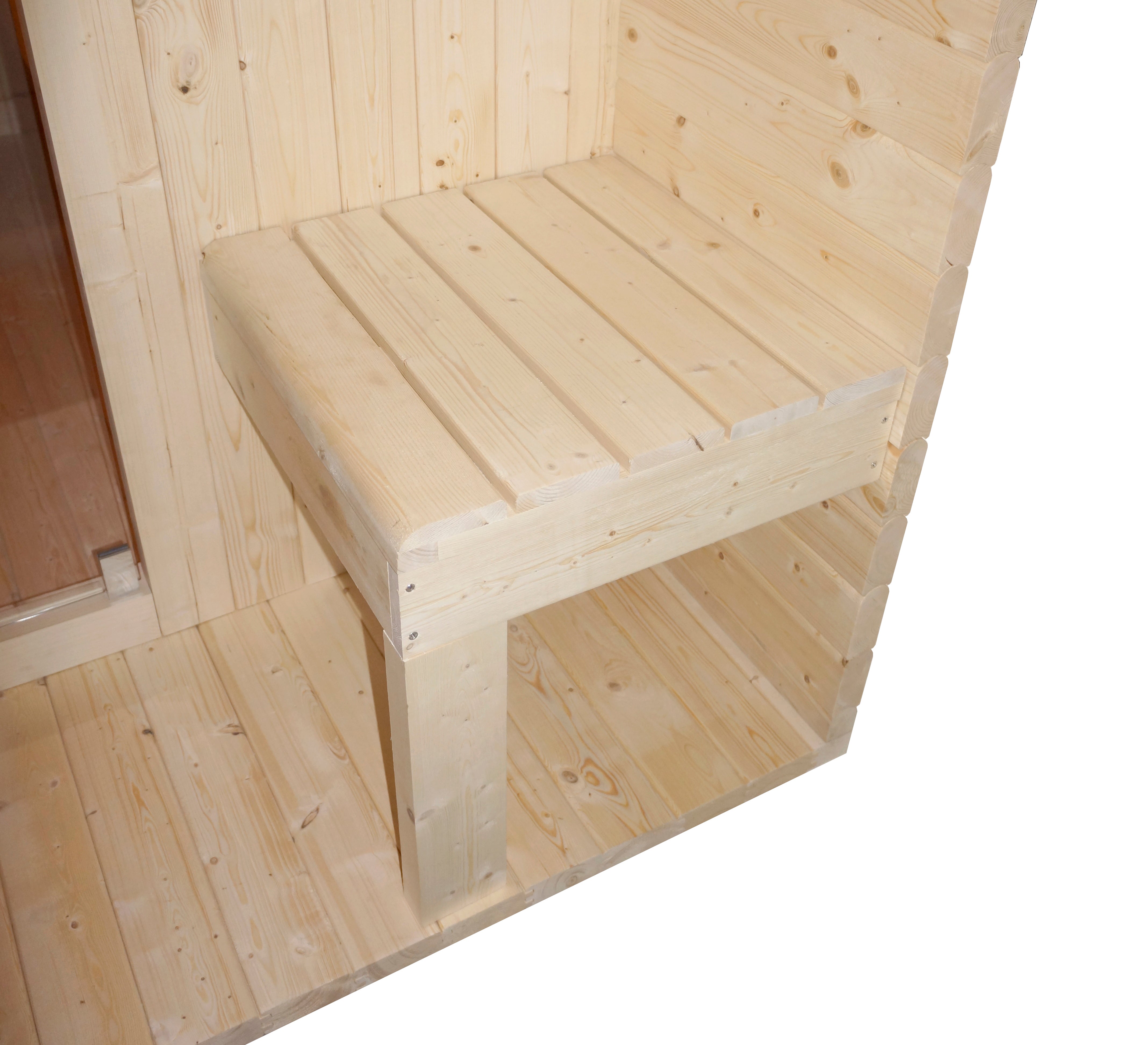 ISLAND XL Outdoor Sauna for 4 people, 189x220x200 cm (kit)