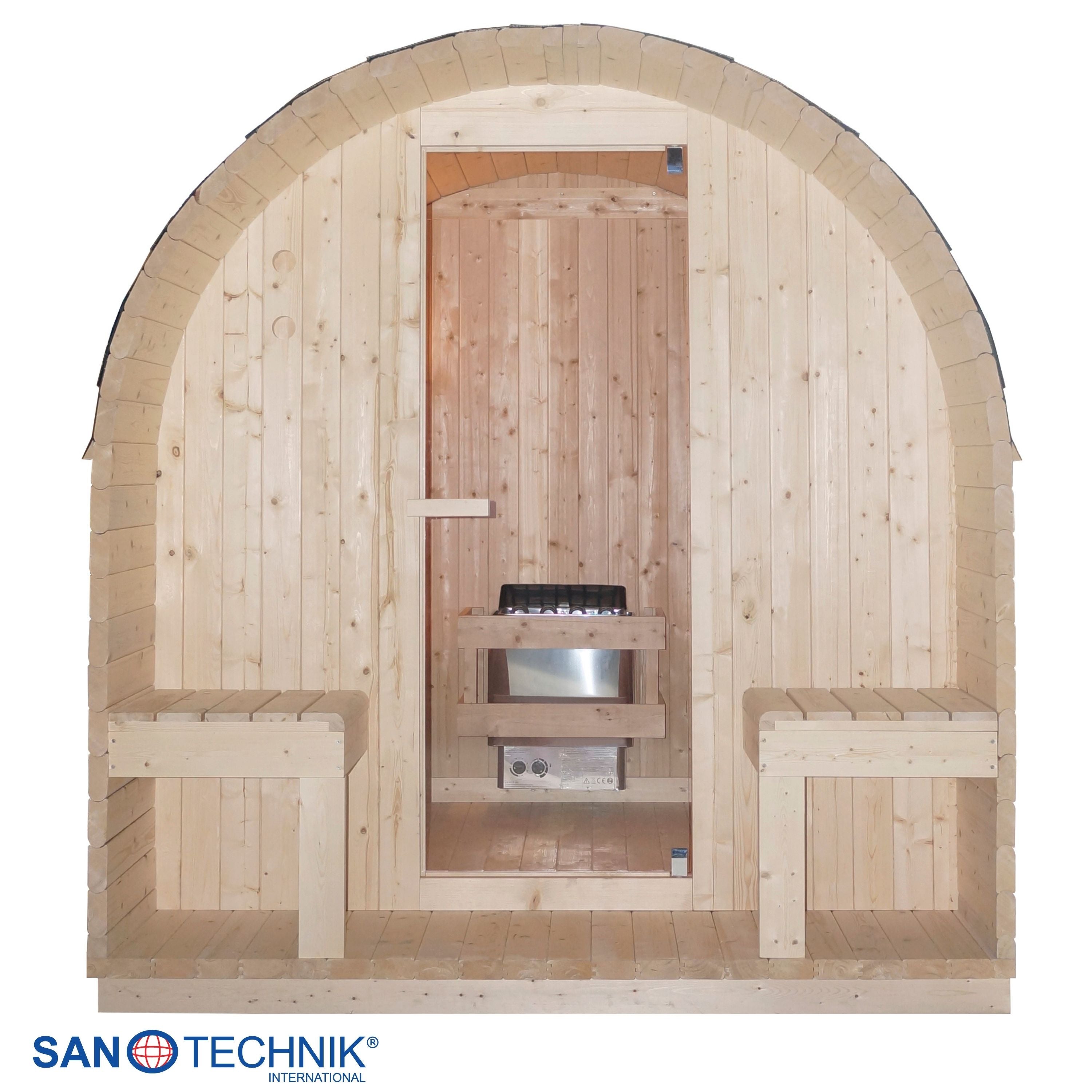 Outdoor Sauna ISLAND XL für 4 Personen