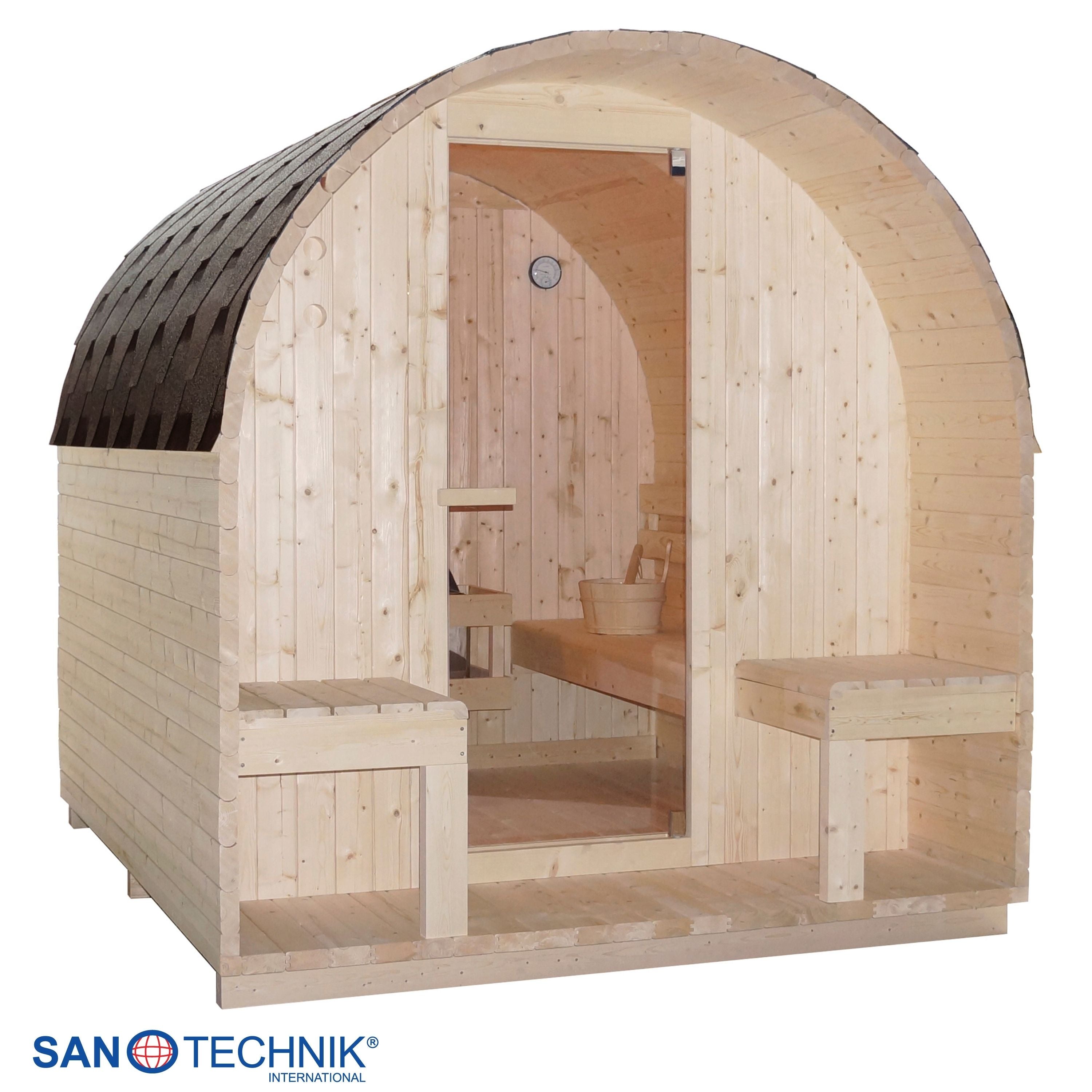 Outdoor Sauna ISLAND XL für 4 Personen