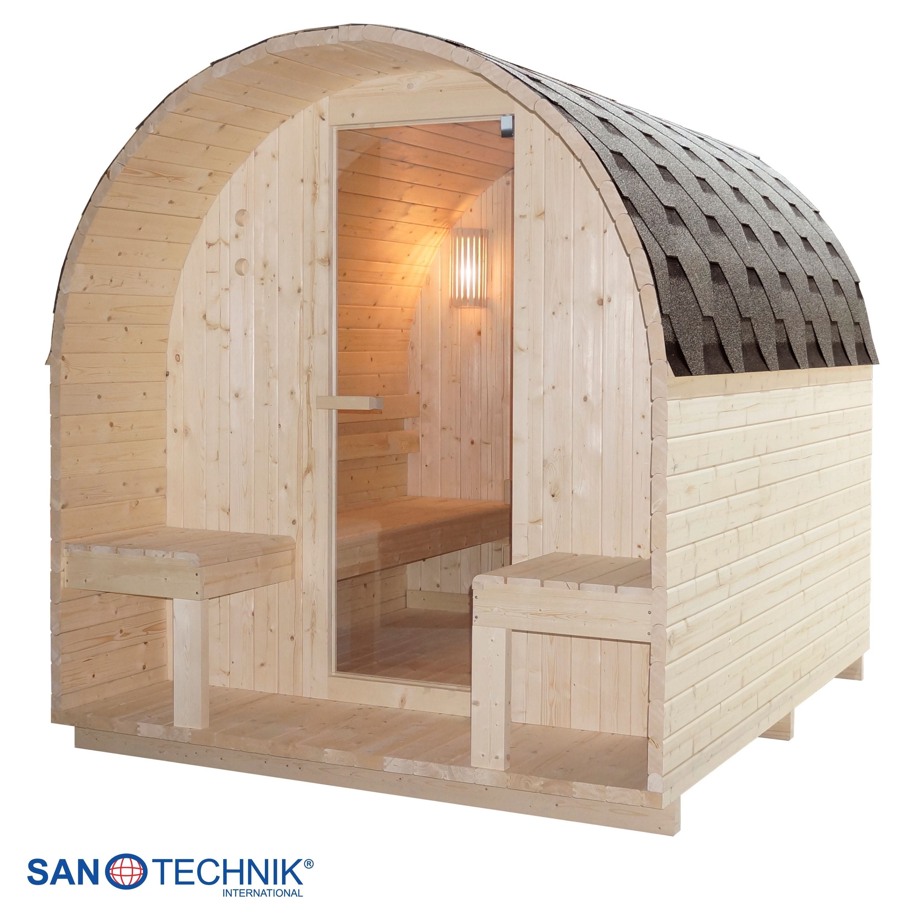 Outdoor Sauna ISLAND XL für 4 Personen