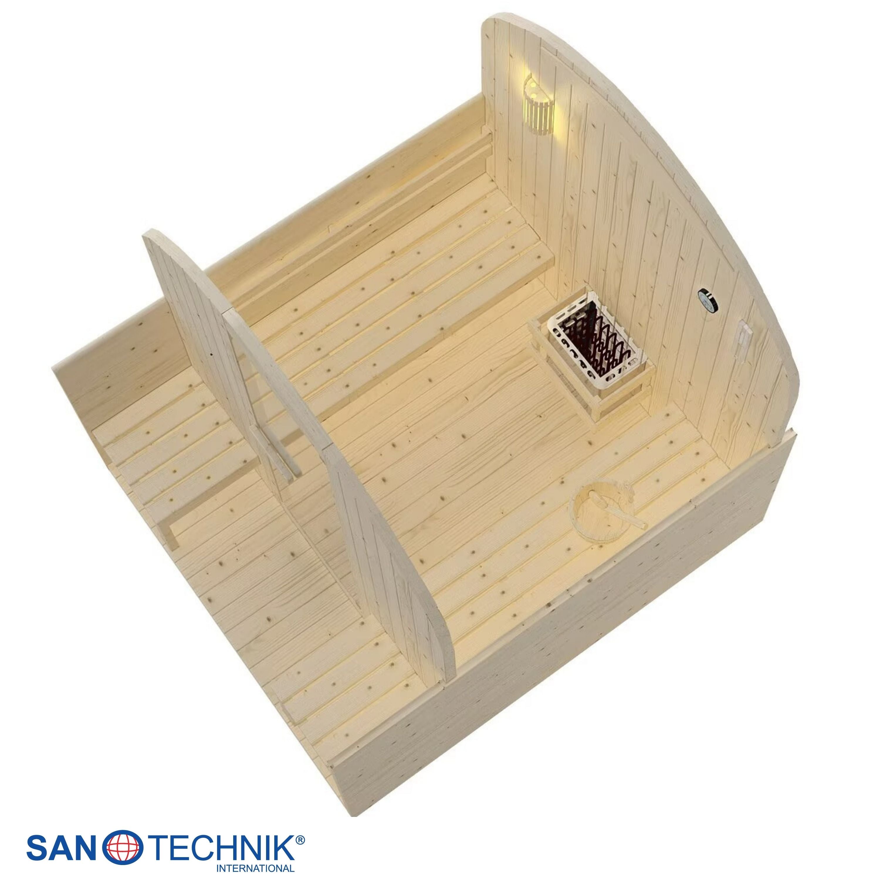 Outdoor Sauna ISLAND XL für 4 Personen