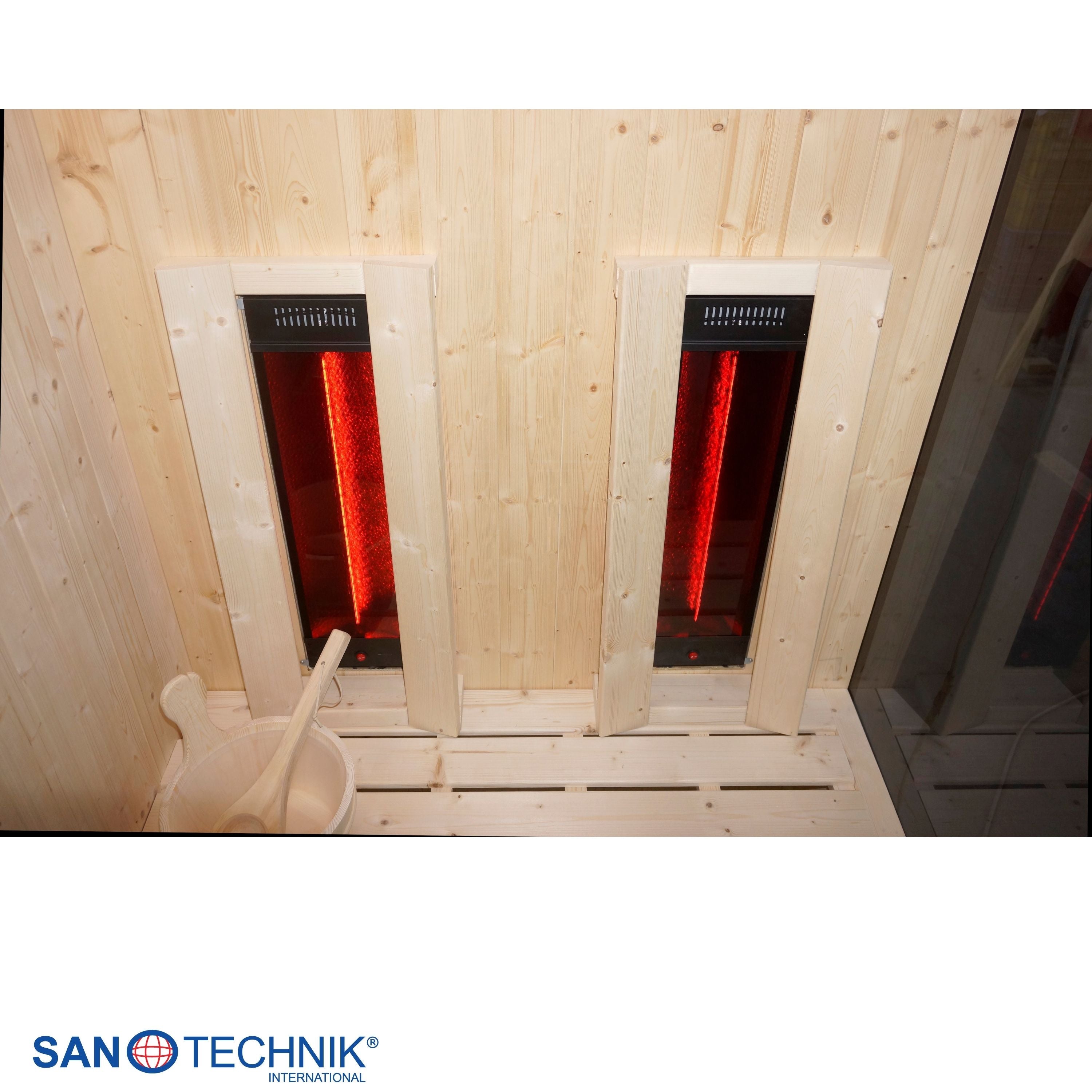 Sauna & Infrarotkabine GLACIER M für 2 Personen