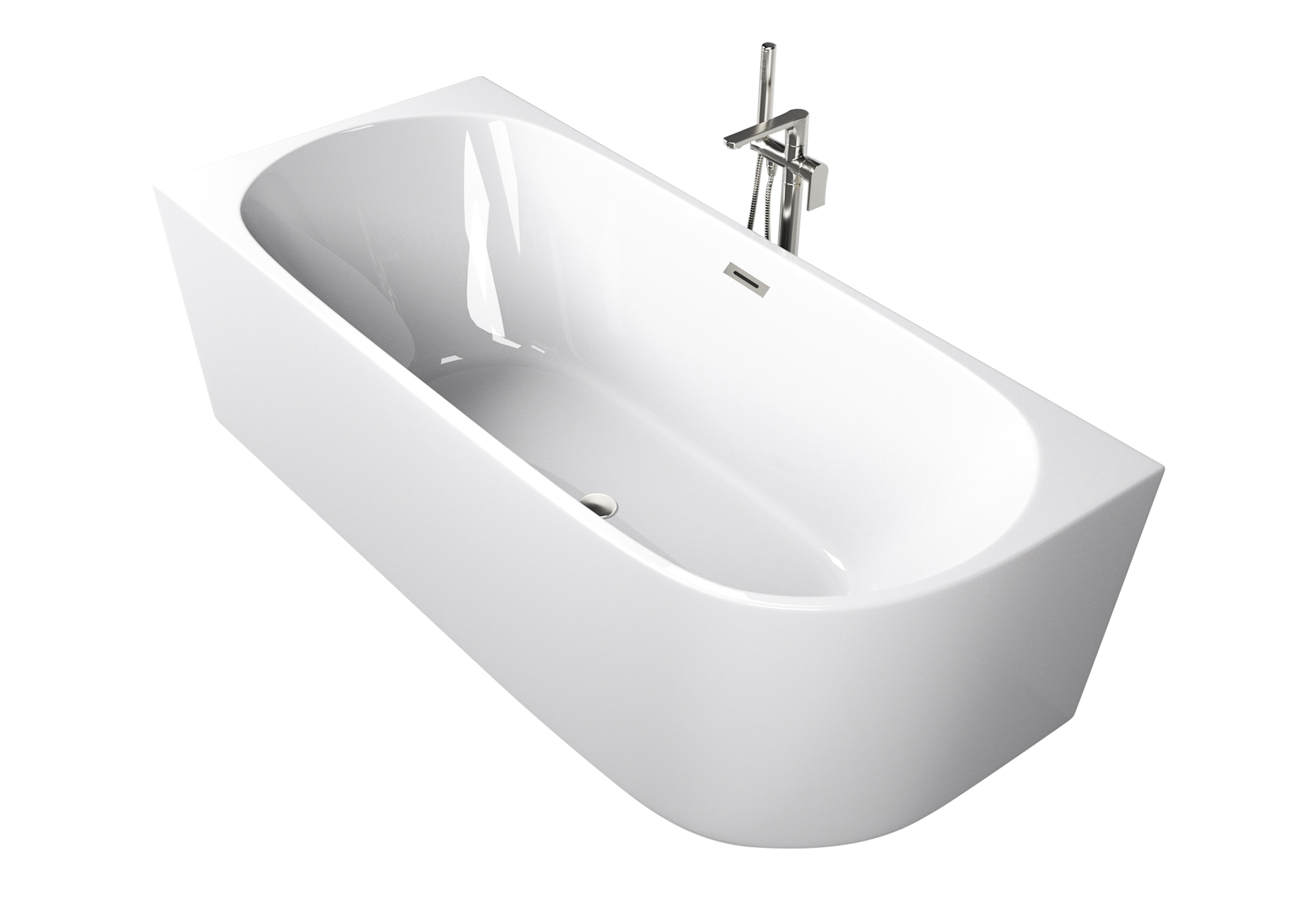 Corner bathtub Faro 170 x 75 x 56 cm