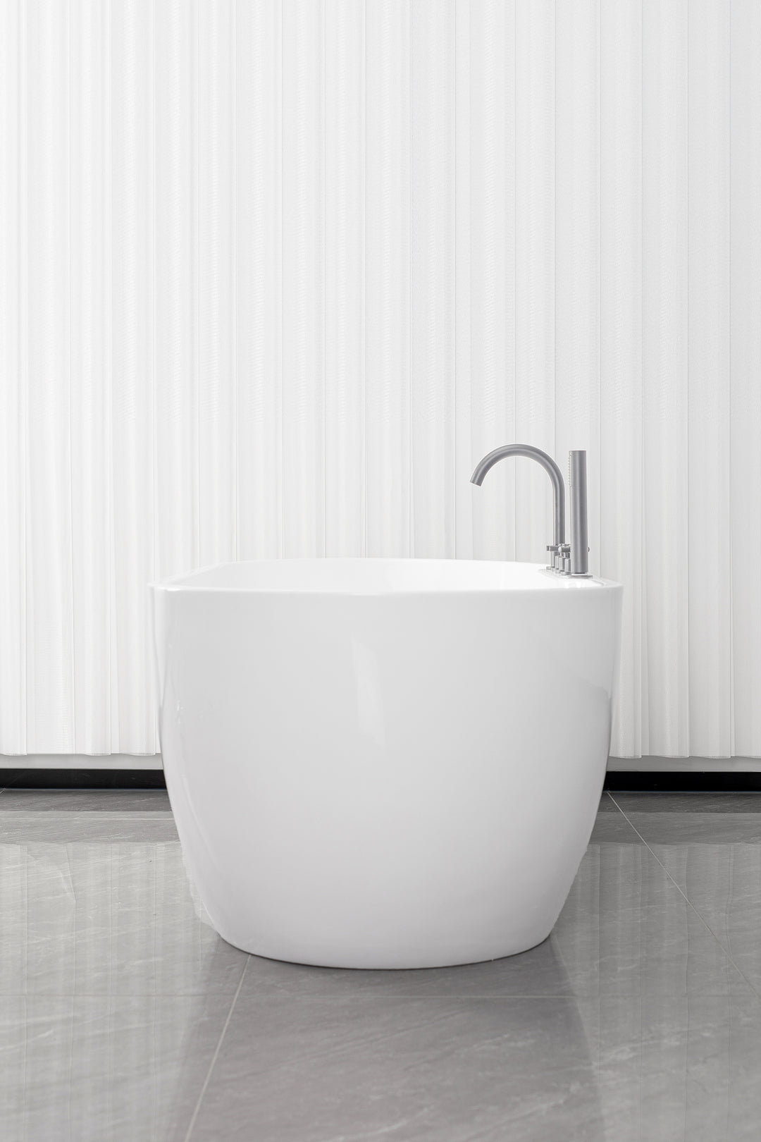 Freistehende Badewanne ARUBA chrom 170x75x58 cm