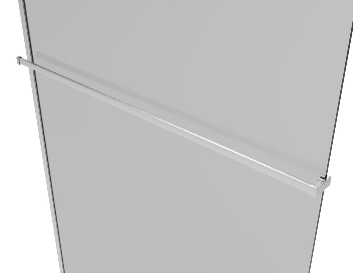 Towel holder chrome for WALK IN shower walls - 10x20x1200mm
