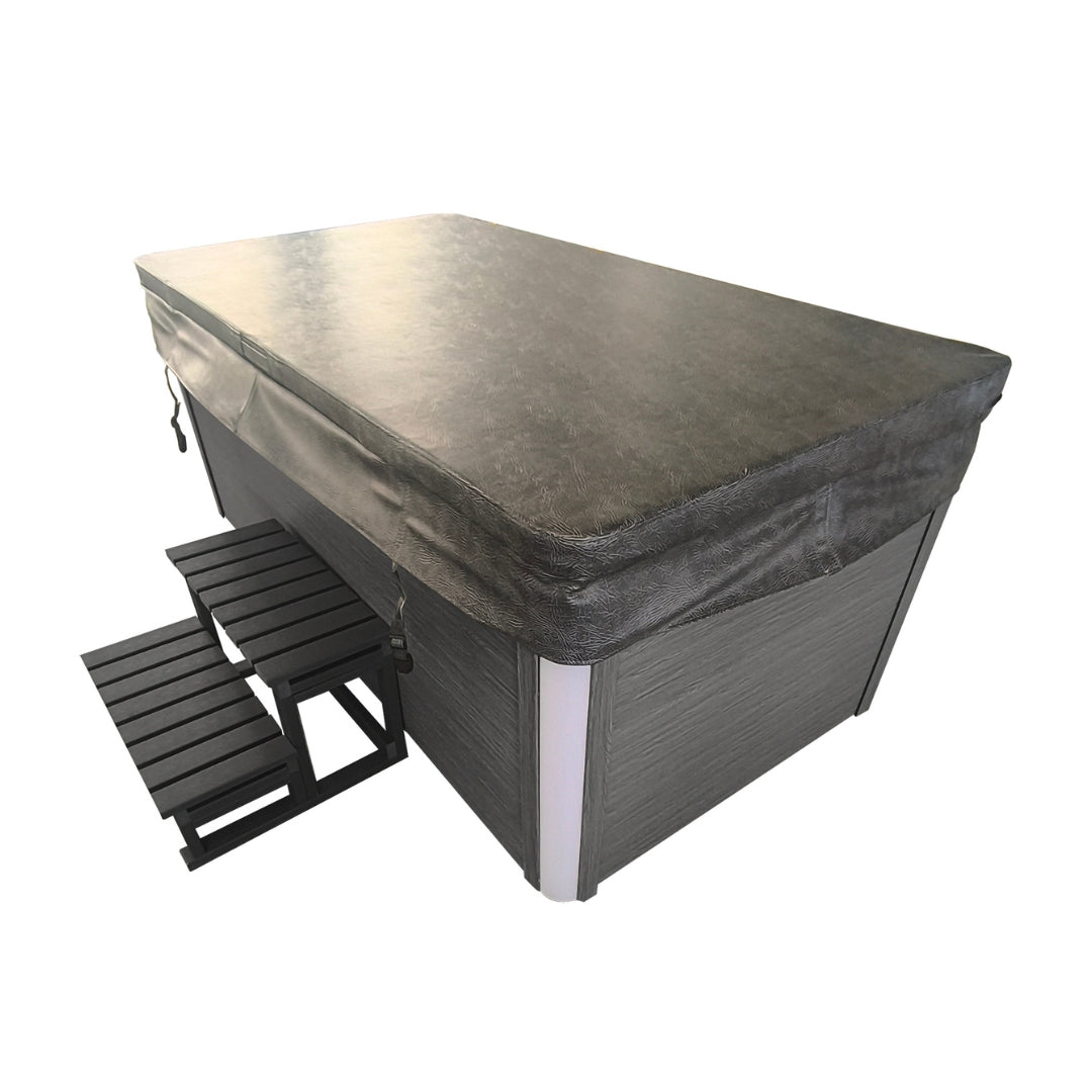 Ice &amp; Warm Bath ICE BAD WHITE incl. cover + steps 210x110x80 cm