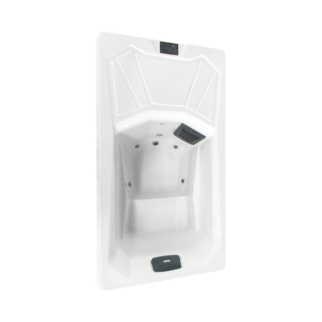 Ice &amp; Warm Bath ICE BAD WHITE incl. cover + steps 210x110x80 cm