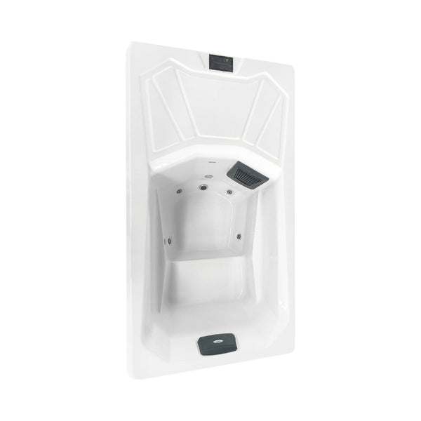 Eis-& Wärmebad ICE BAD WHITE inkl. Abdeckung + Stiege 210x110x80 cm