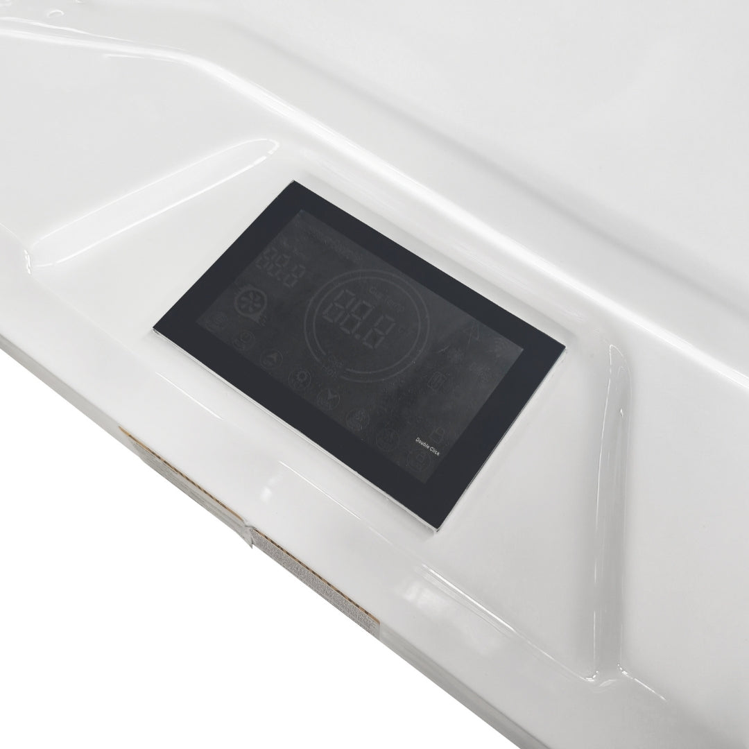 Eis-& Wärmebad ICE BAD WHITE inkl. Abdeckung + Stiege 210x110x80 cm