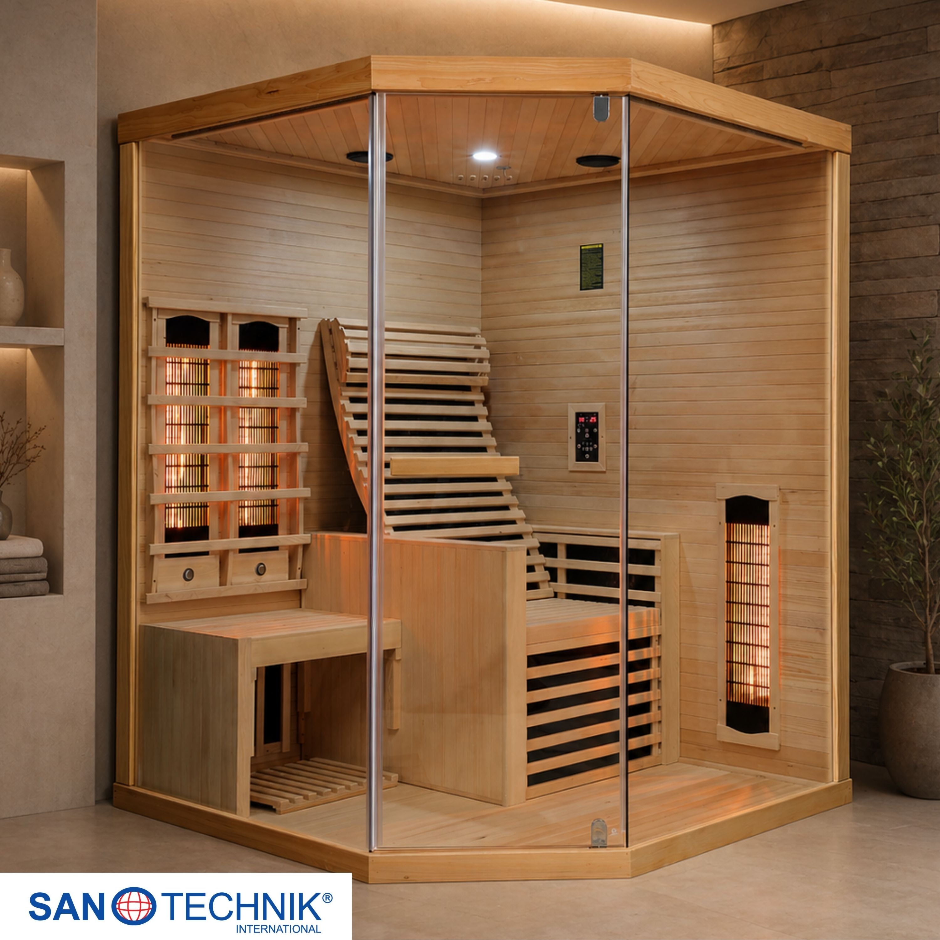Infrared cabin CARBON 3 for 2 people