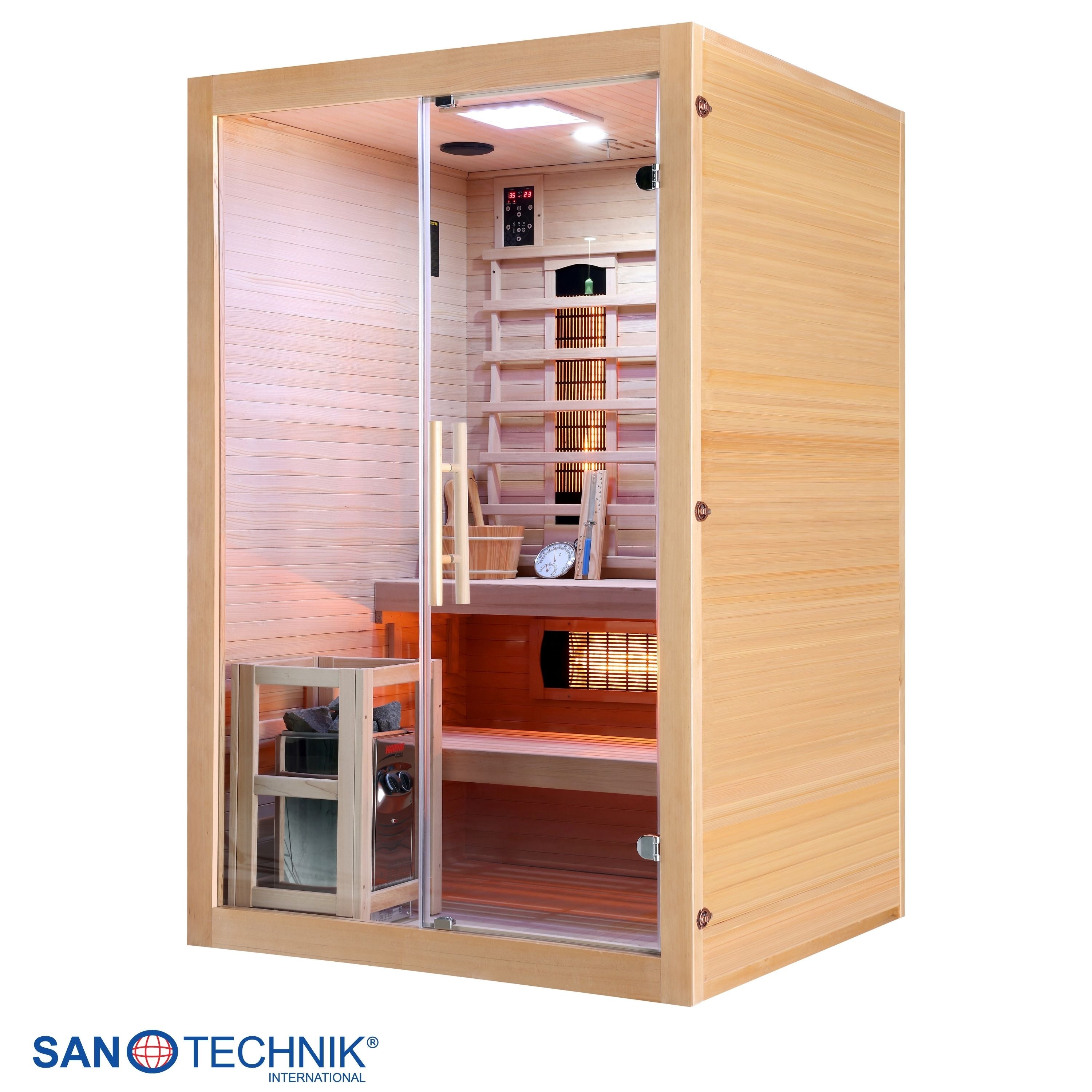 Infrarot und Finnische Sauna TWINCOMBI für 2 Personen