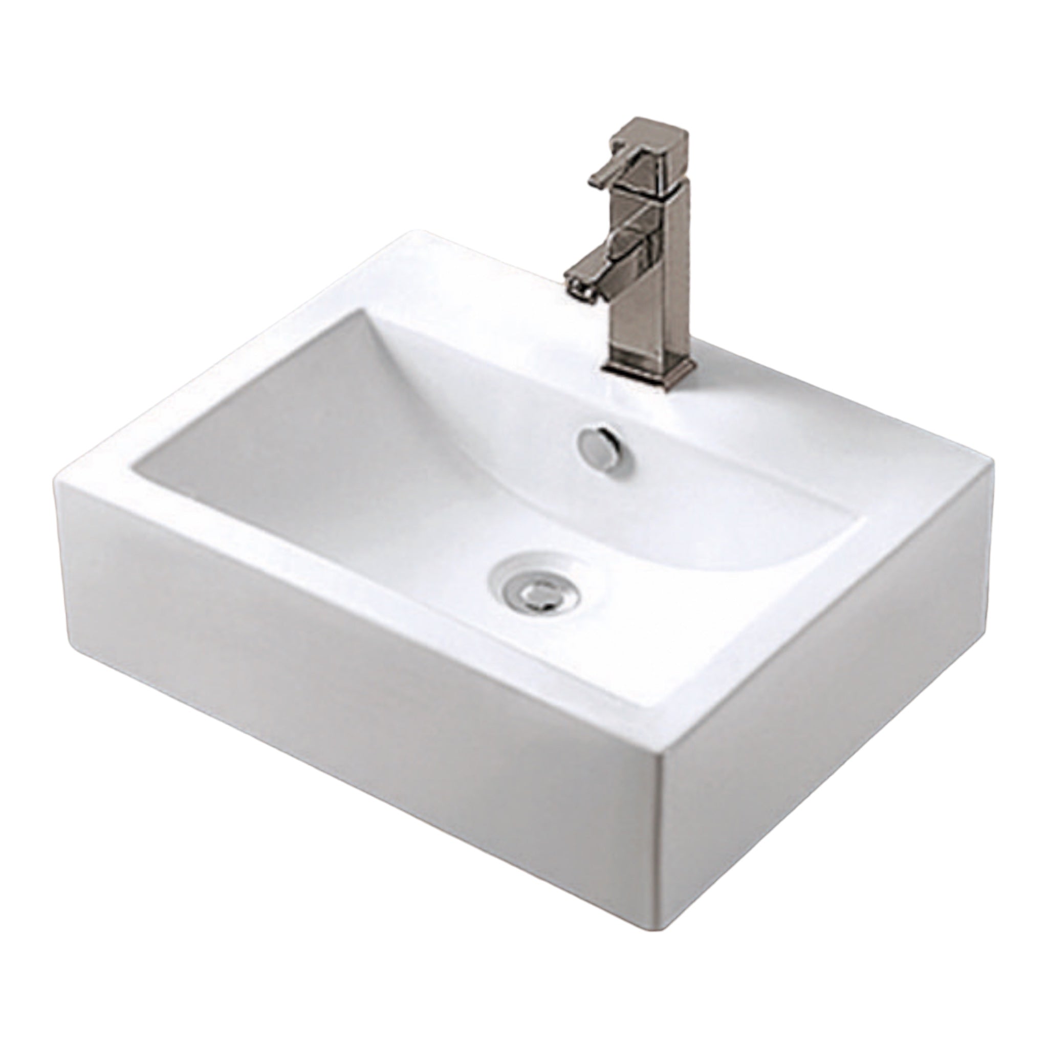 Lavabo sobre encimera MYKONOS 52,5x43x15 cm