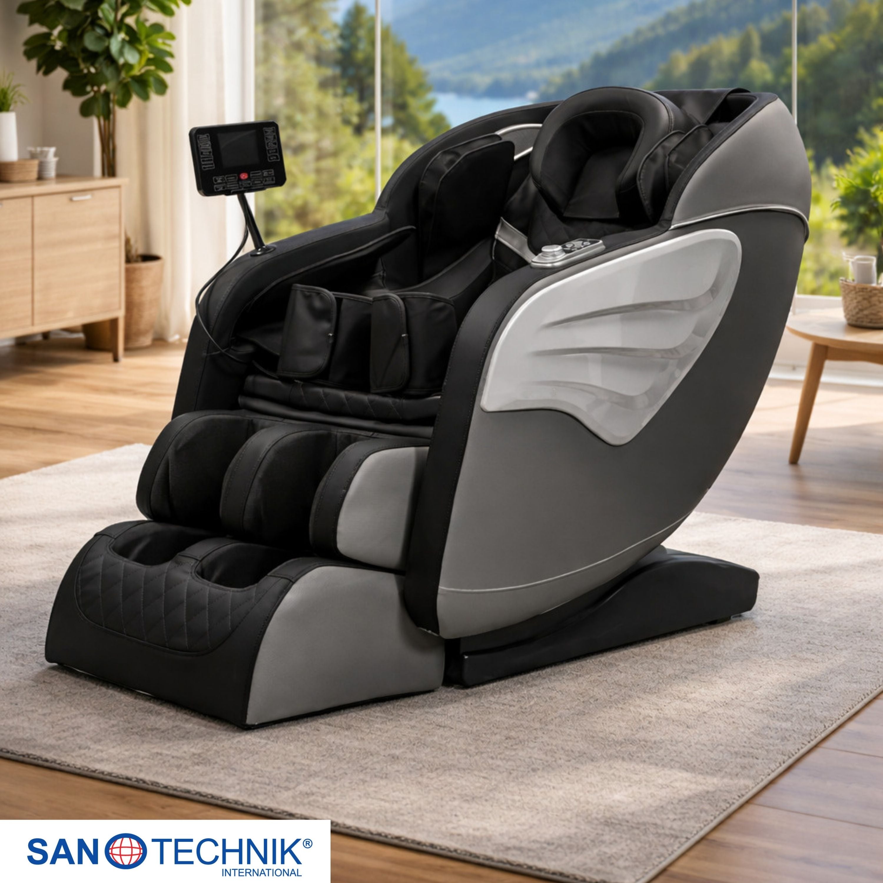 Master Pro Luxus-Massagesessel schwarz