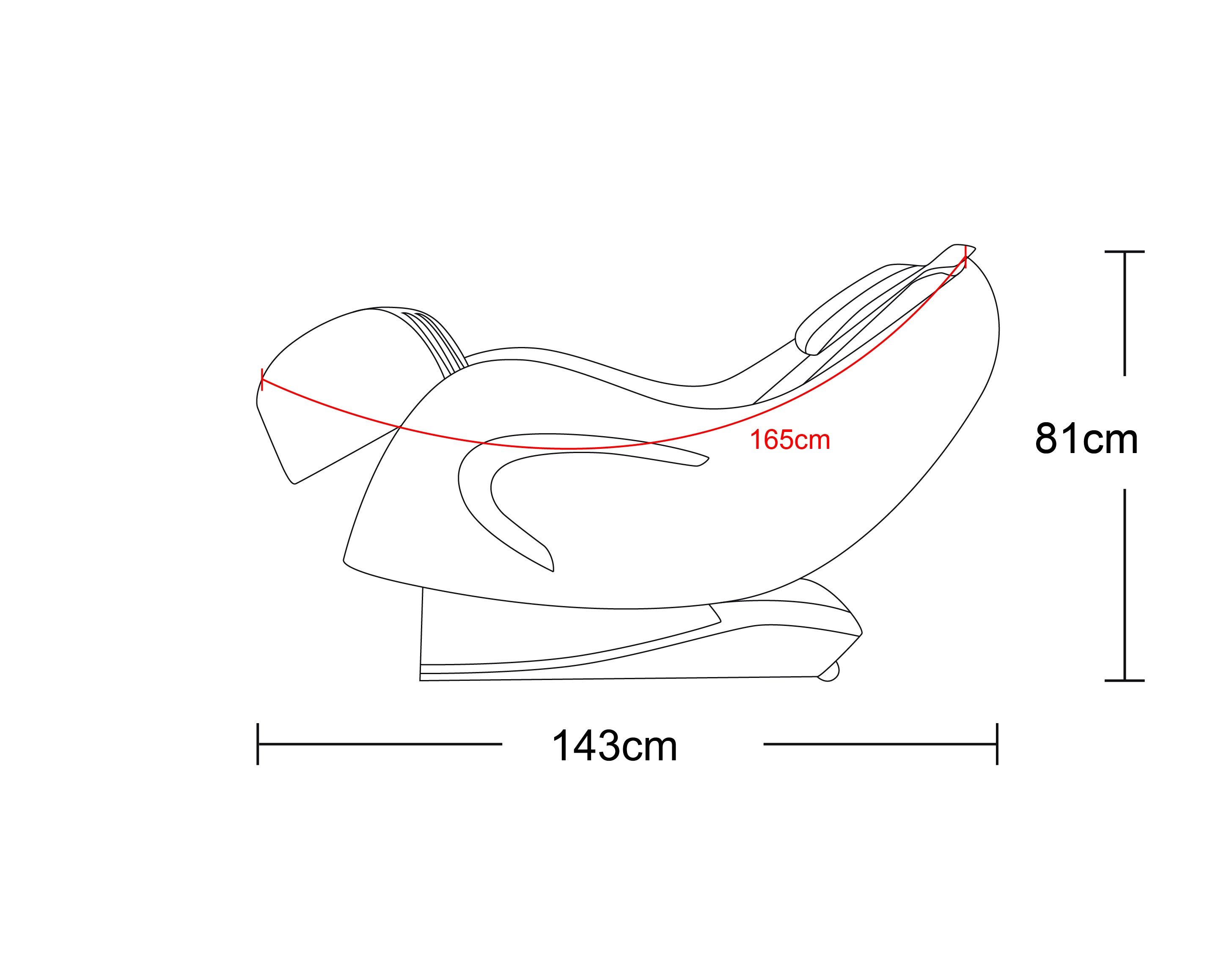 Sillón de masaje de lujo gris/beige