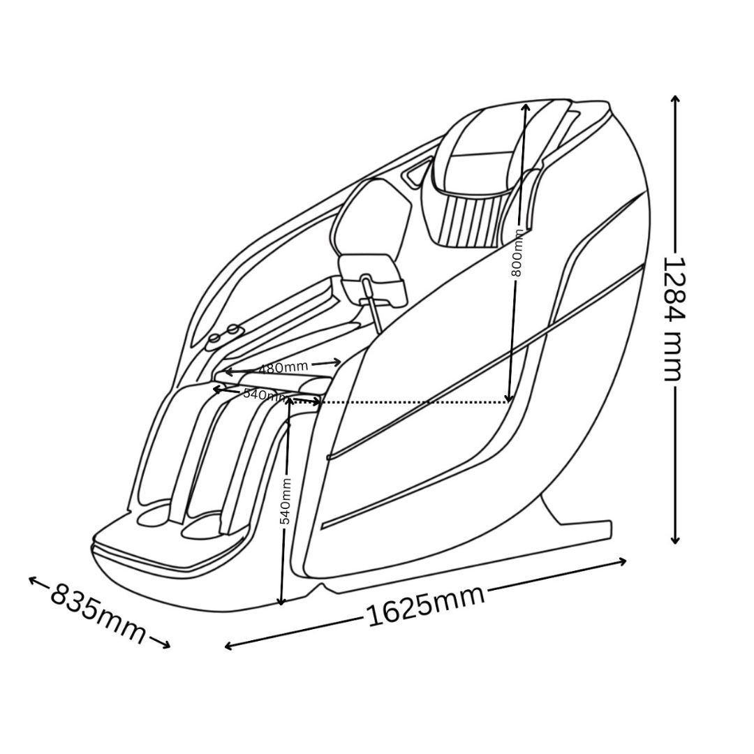 Master Pro Luxus-Massagesessel beige