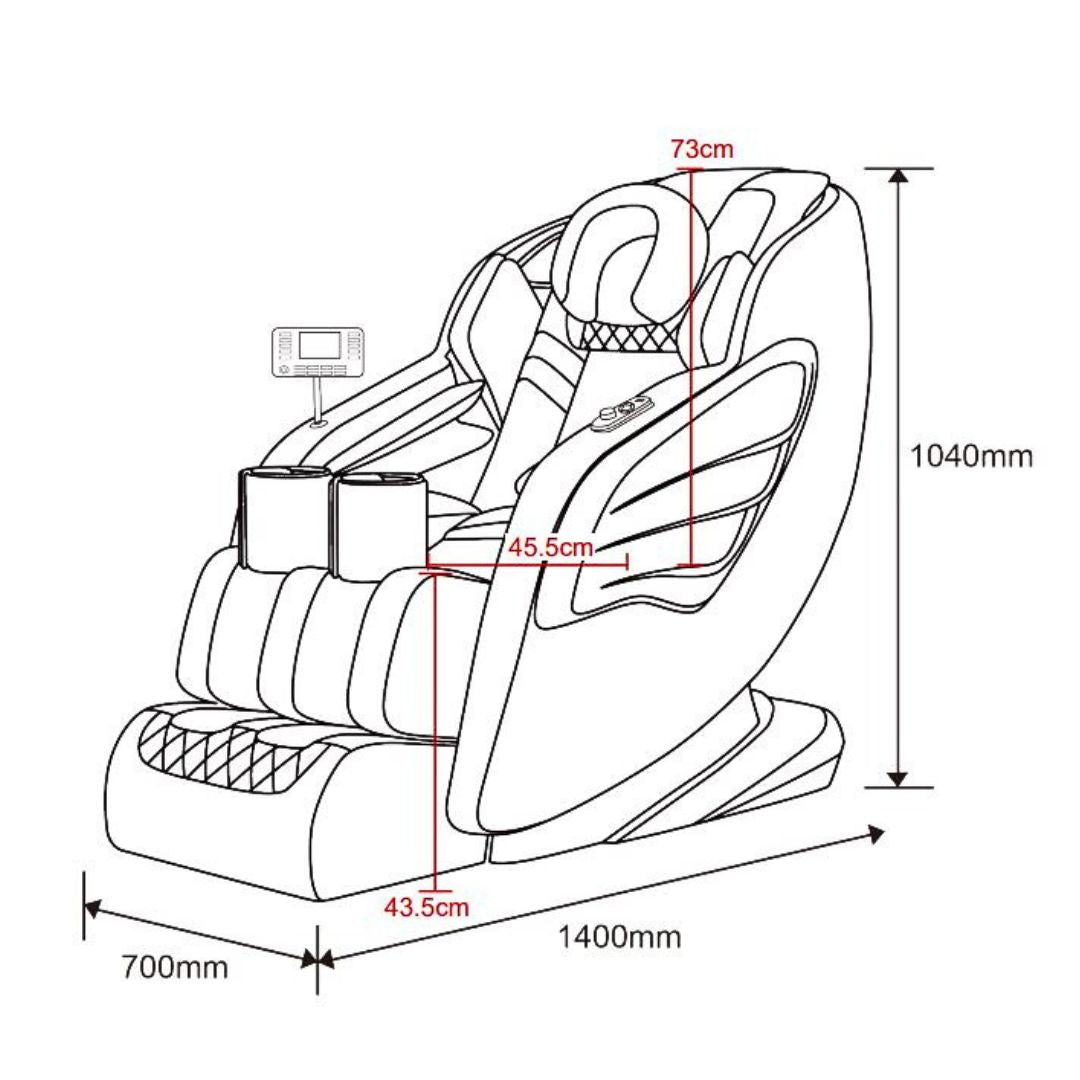 Master Pro Luxus-Massagesessel beige