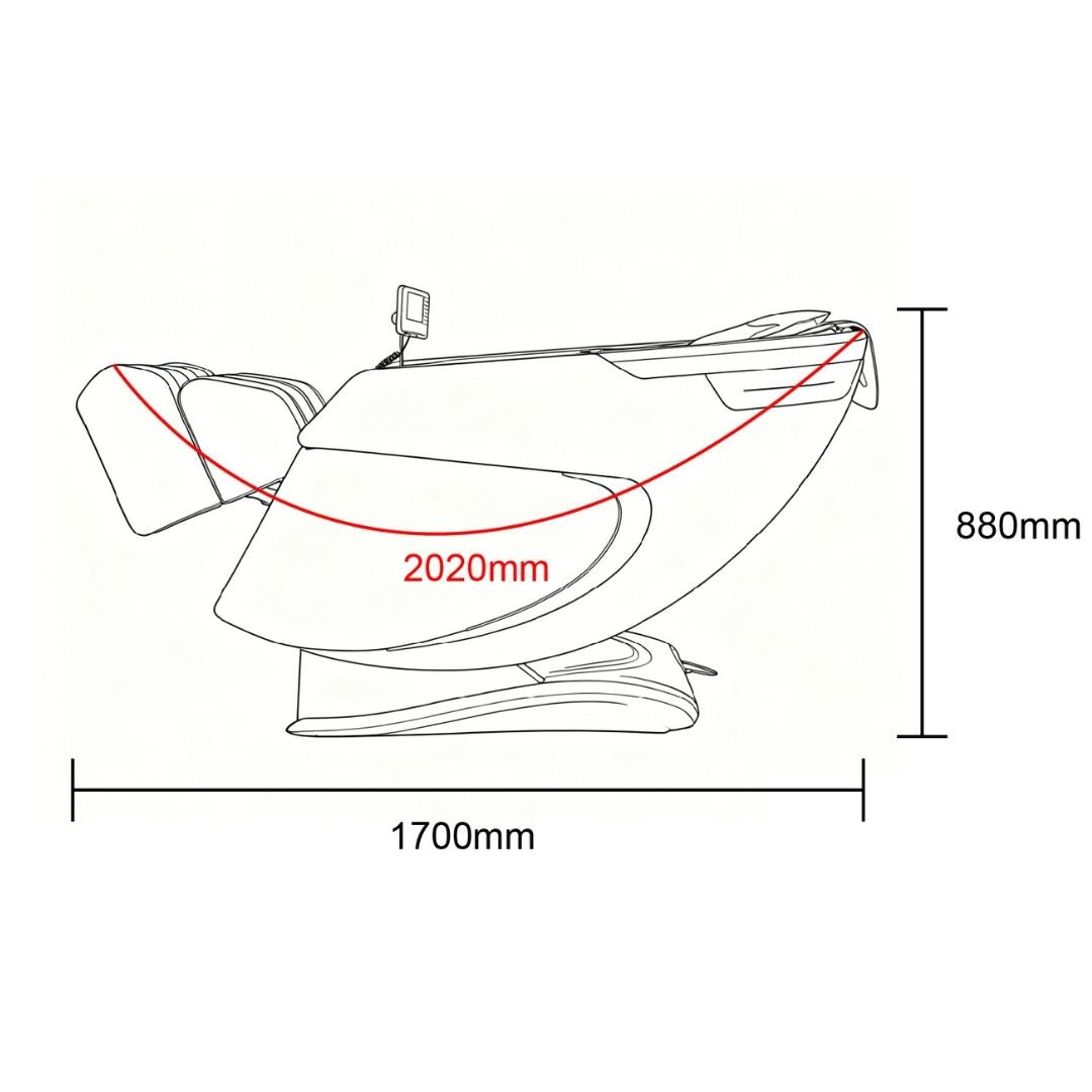 RESTORA Luxus-Massagesessel beige/creme