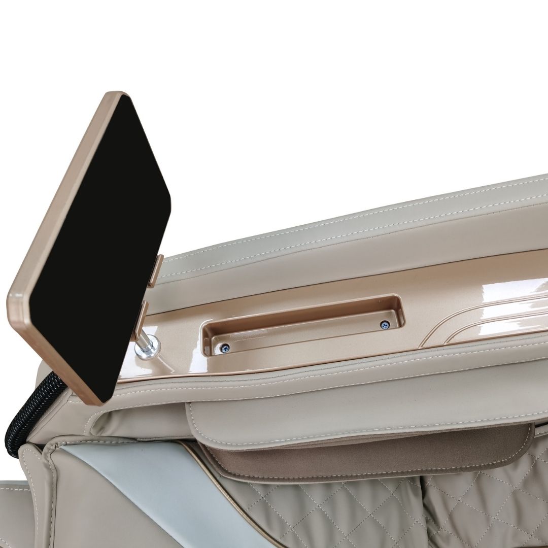 RESTORA Luxus-Massagesessel beige/creme