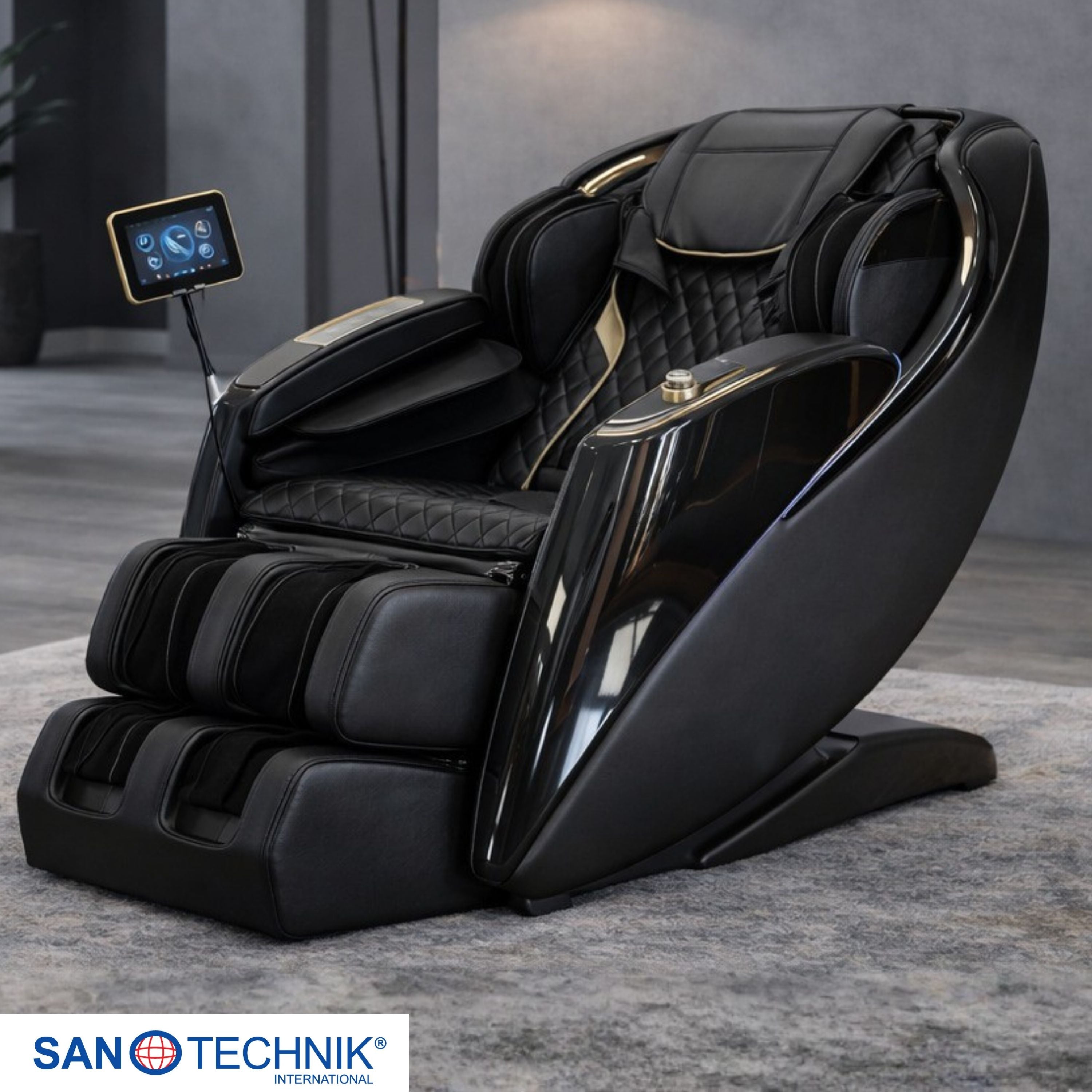 LUXORA Luxus-Massagesessel schwarz