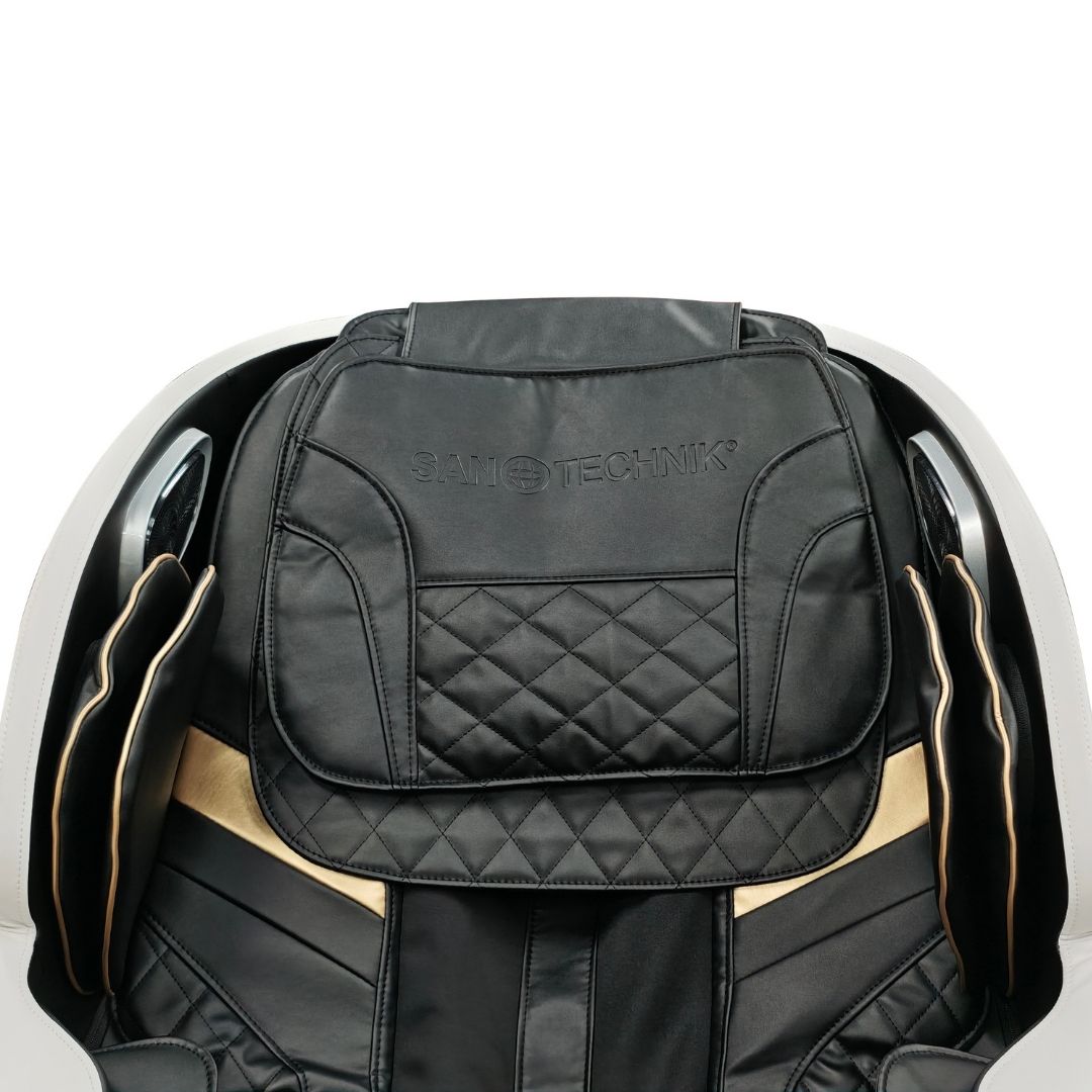 CALMORA Luxus-Massagesessel weiß/schwarz