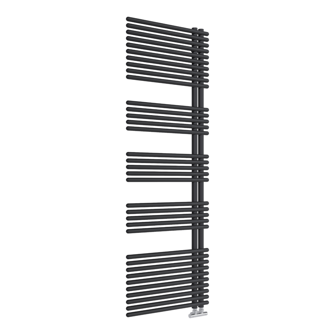 Design radiator Vienna, matt black, 170.8 x 60 cm