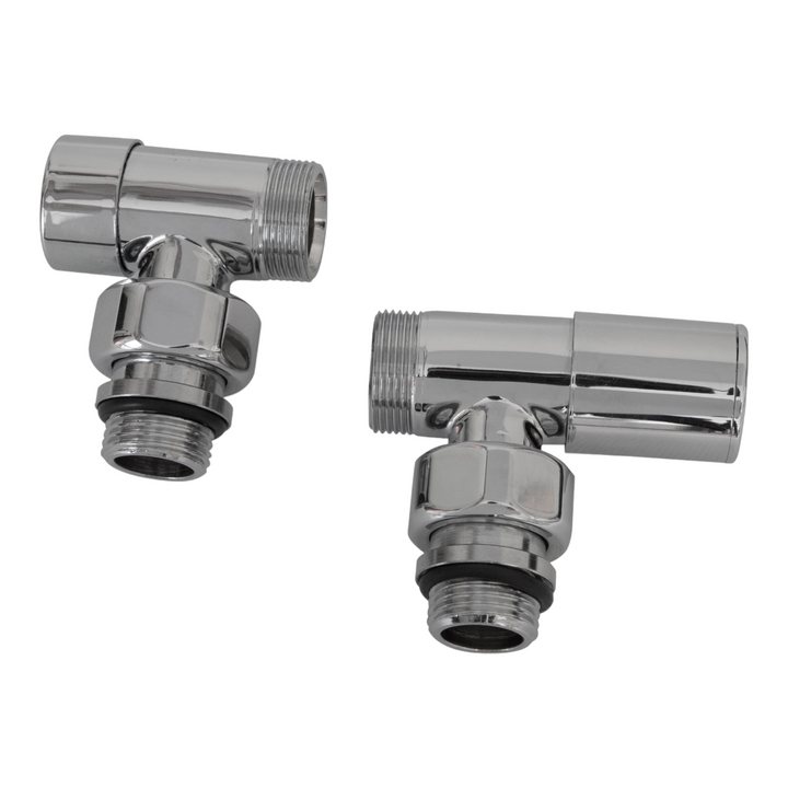 Pair of valves with lockshield