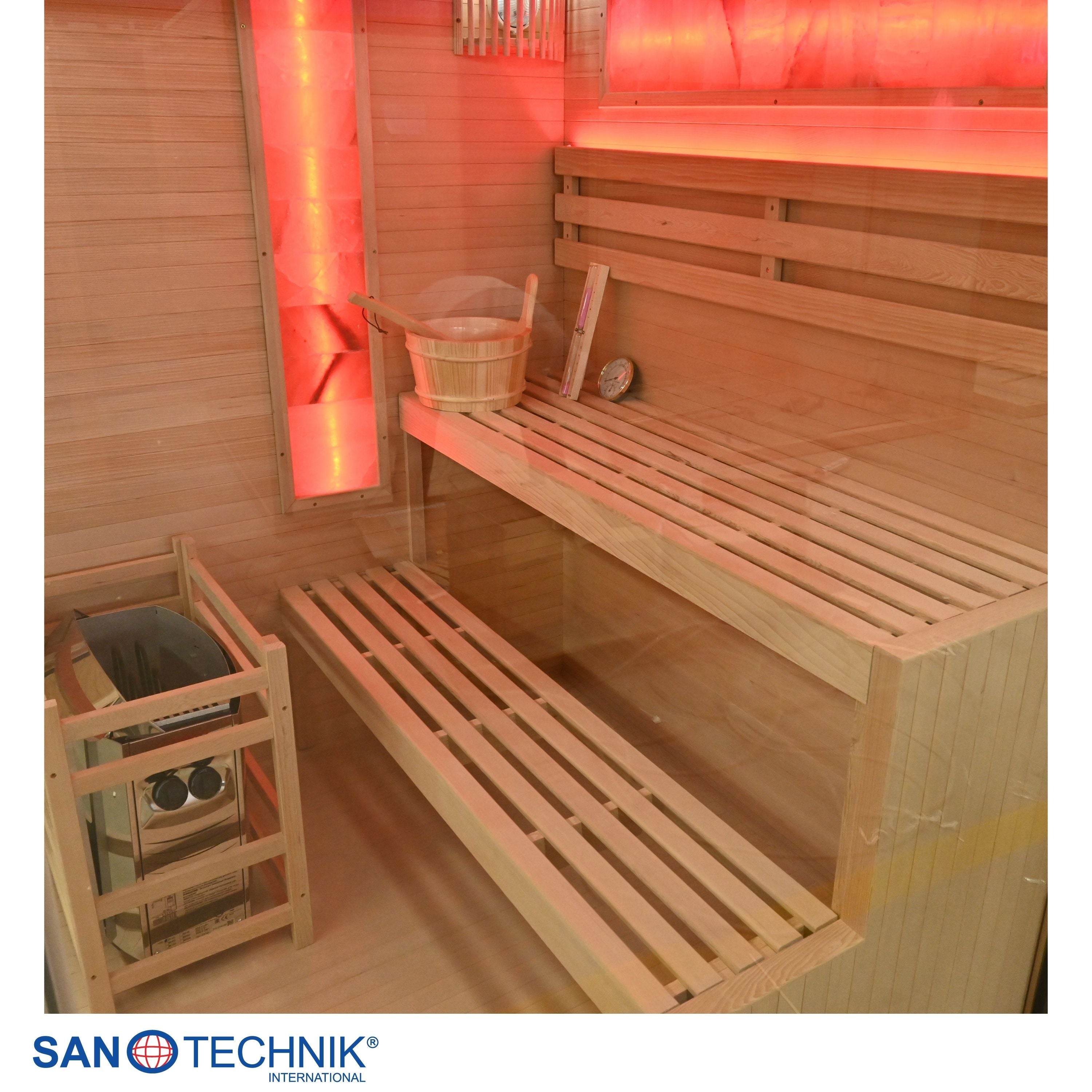 Salt stone sauna LUXOR 2 | for 3 people