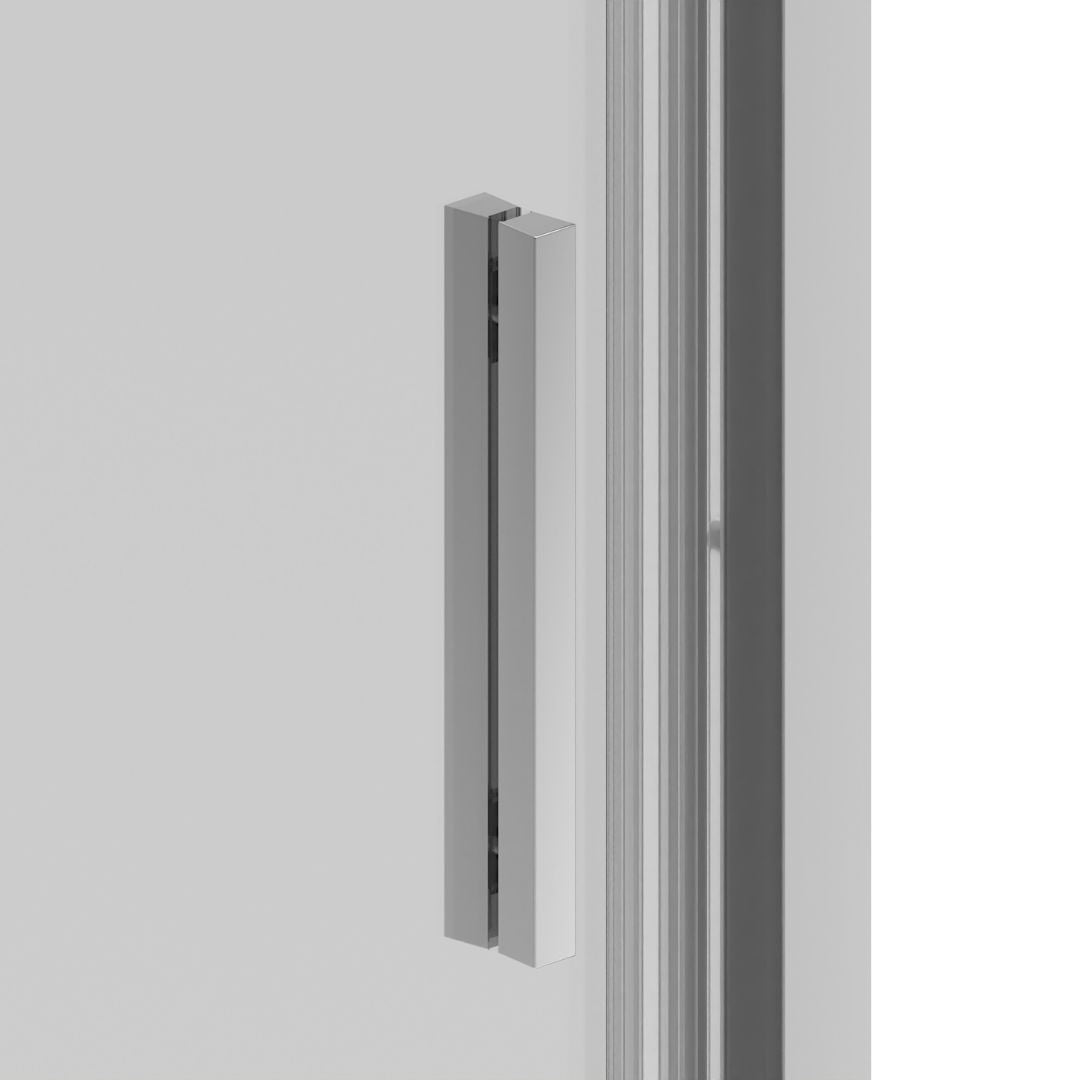 Schiebetür schwarz 6mm ESG Easy-Clean/Soft-Close in 3 verschiedenen Größen
