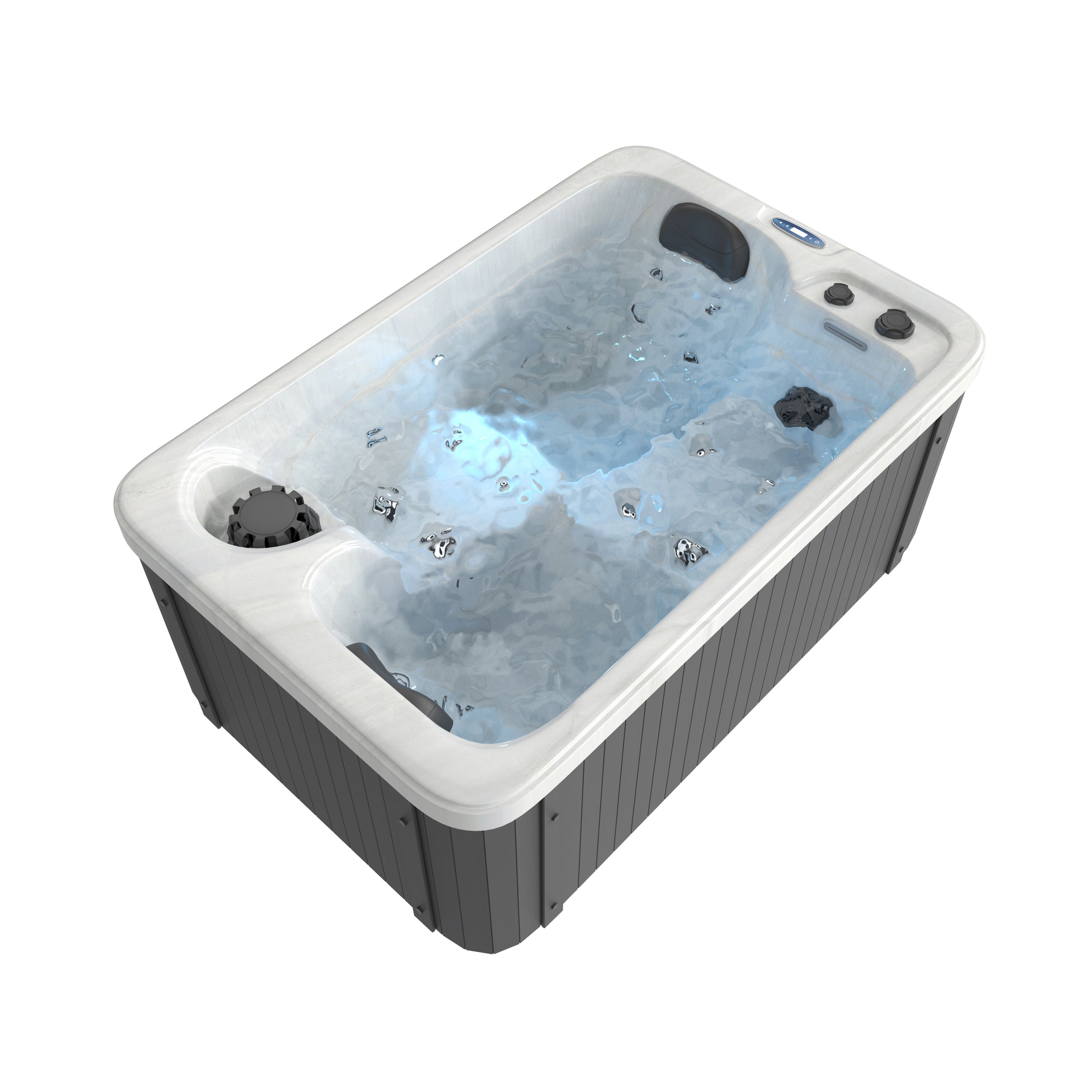 Outdoor Whirlpool SPLIT WHITE MARBLE
