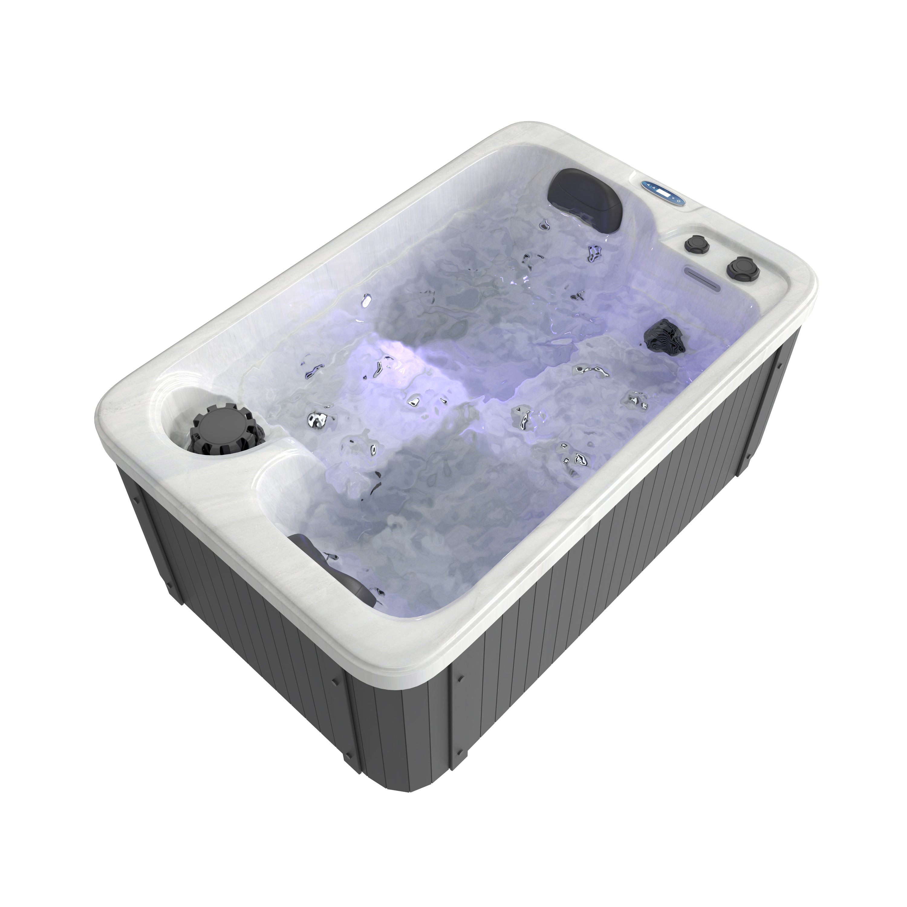 Outdoor Whirlpool SPLIT WHITE MARBLE