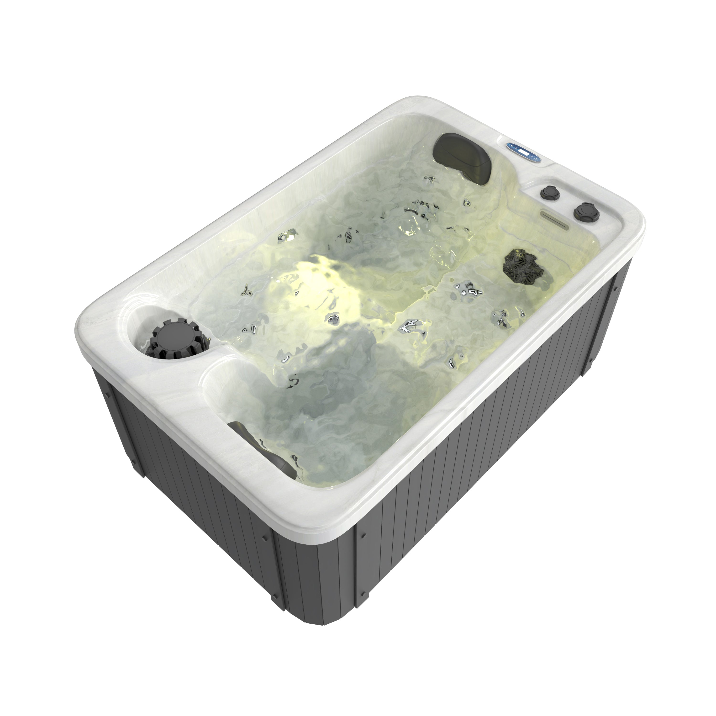 Outdoor Whirlpool SPLIT WHITE MARBLE