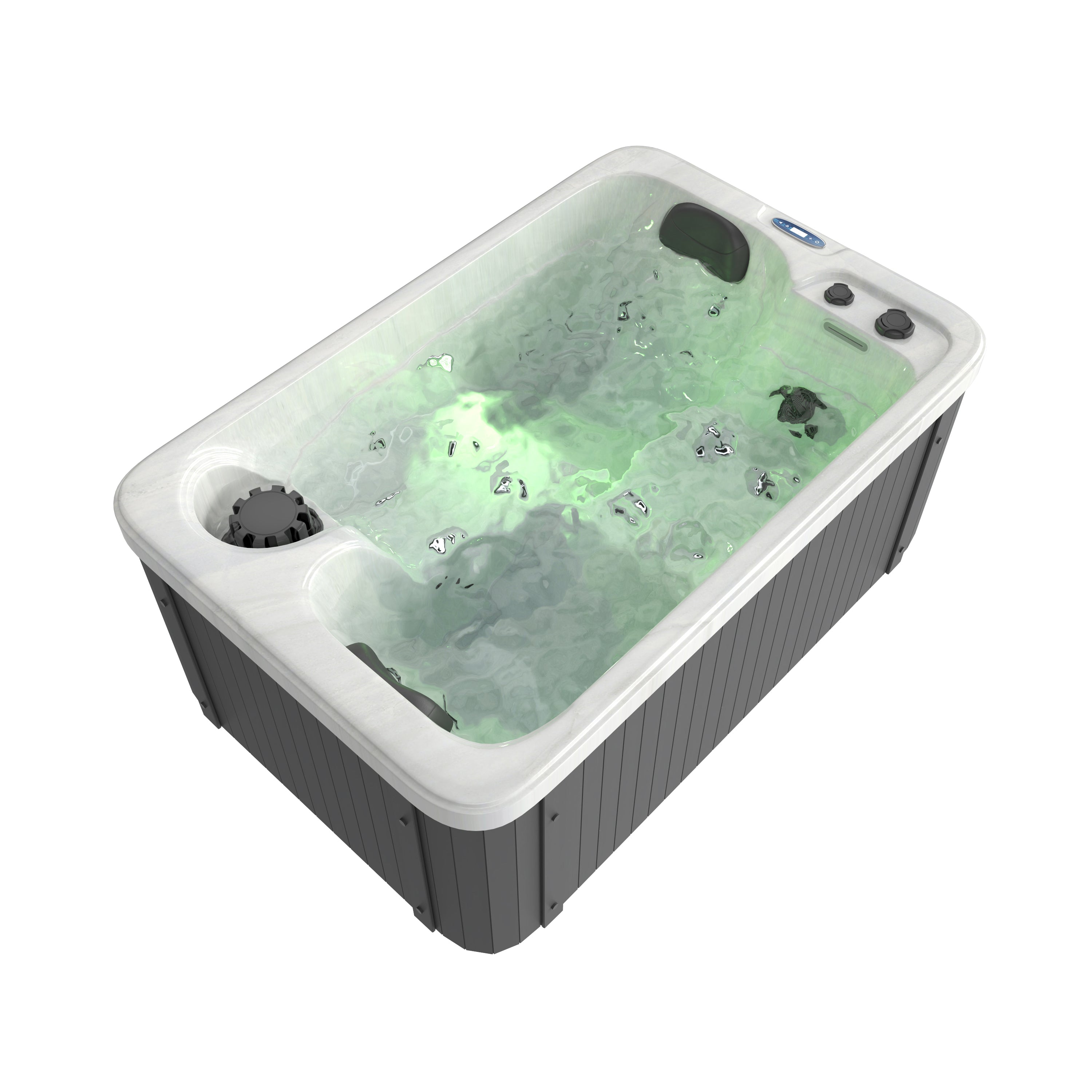 Outdoor Whirlpool SPLIT WHITE MARBLE