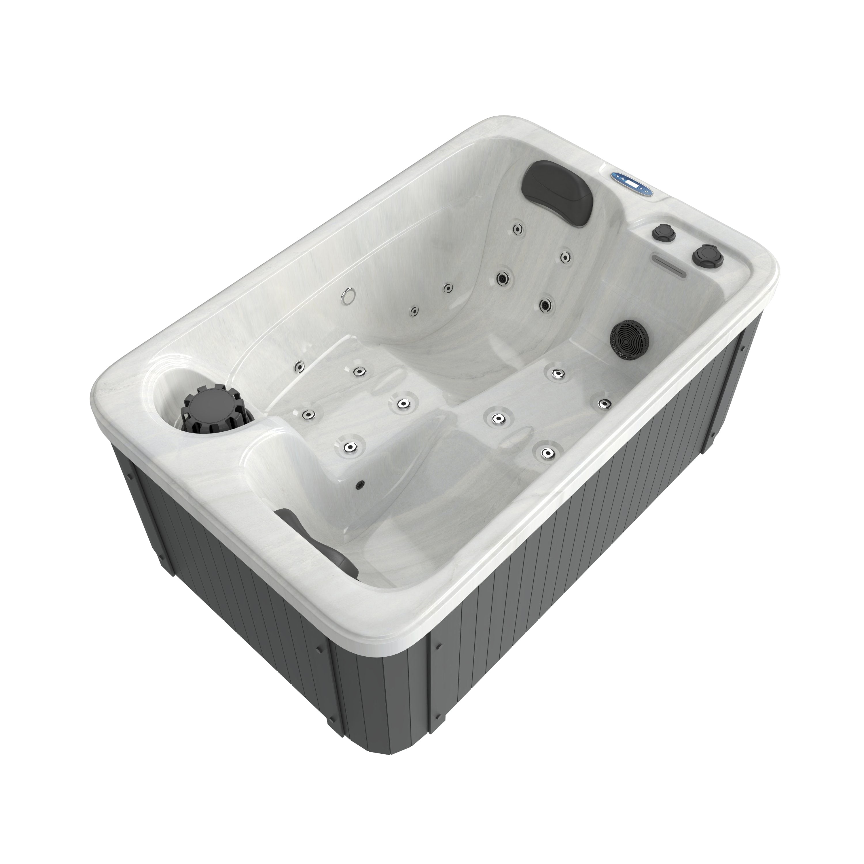 Outdoor Whirlpool SPLIT WHITE MARBLE